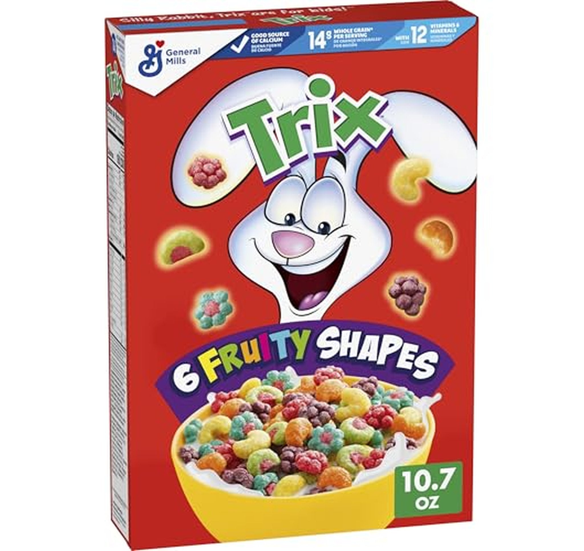 3 Boxes of Trix Fruity Shapes Whole Grain Breakfast Cereal 10.7 oz