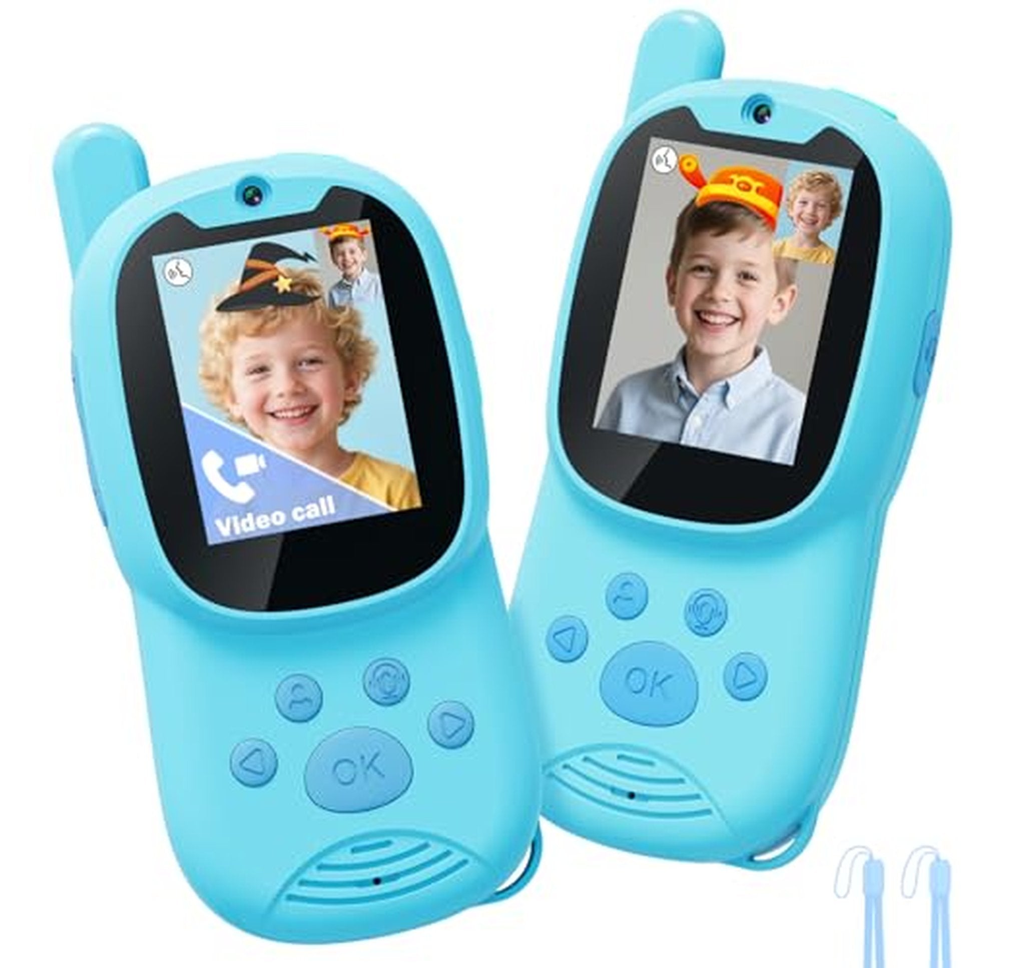 2 Pack Rechargeable Kids Video Walkie Talkies