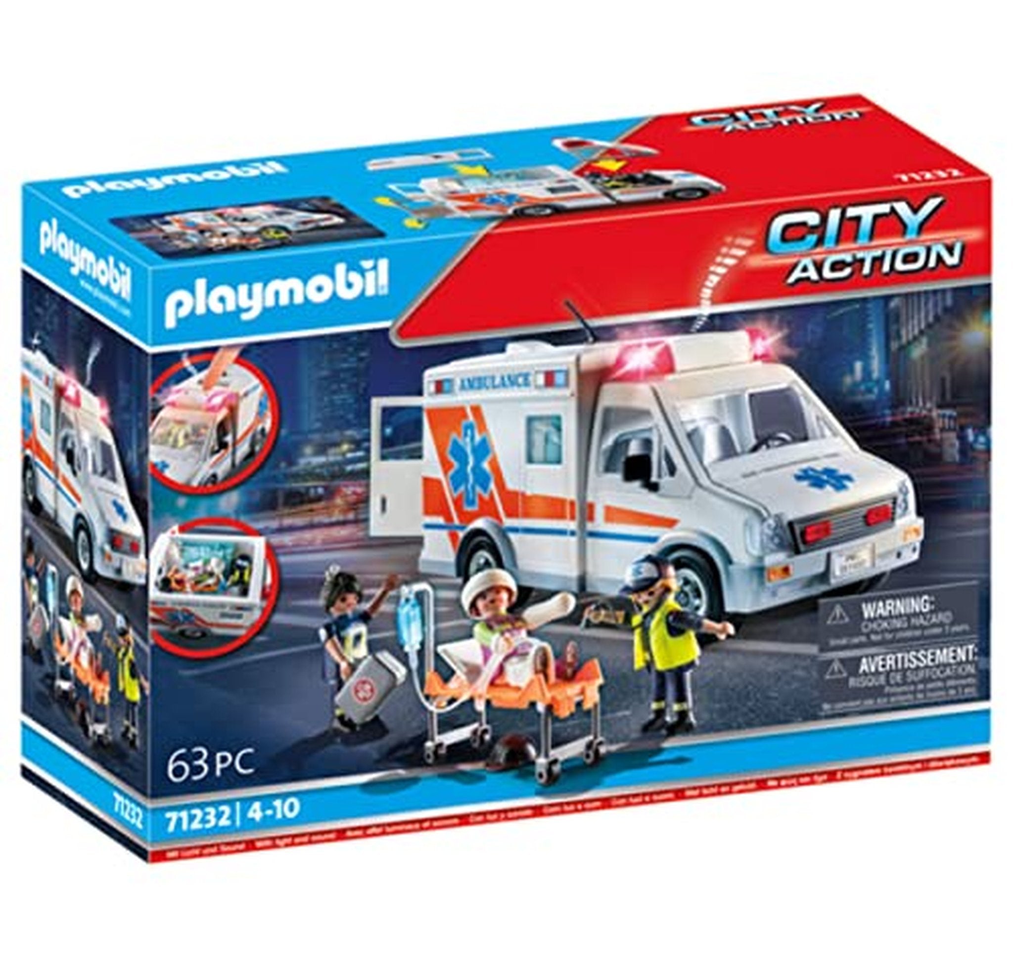 Playmobil Ambulance Playset with Figures and Accessories