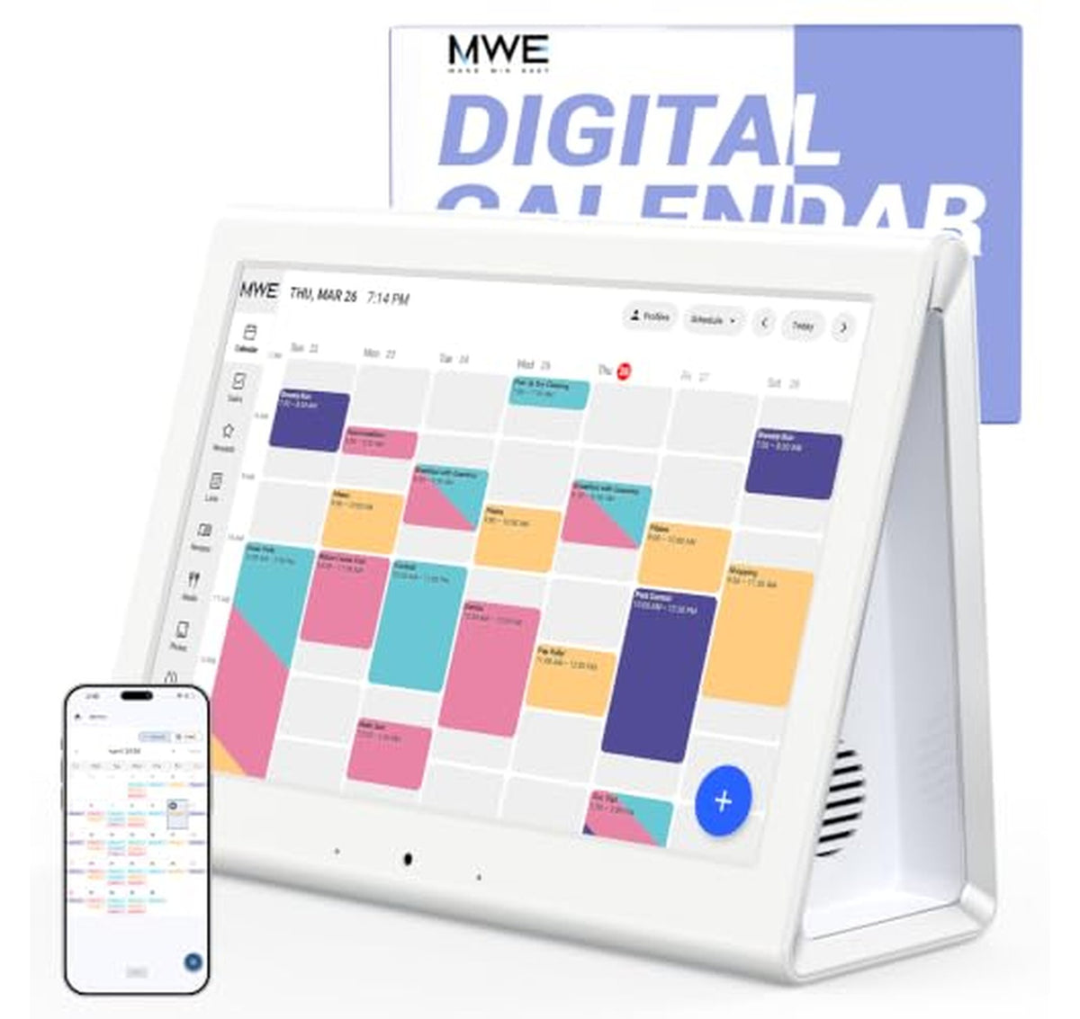 Smart Digital Family Calendar Planner Display