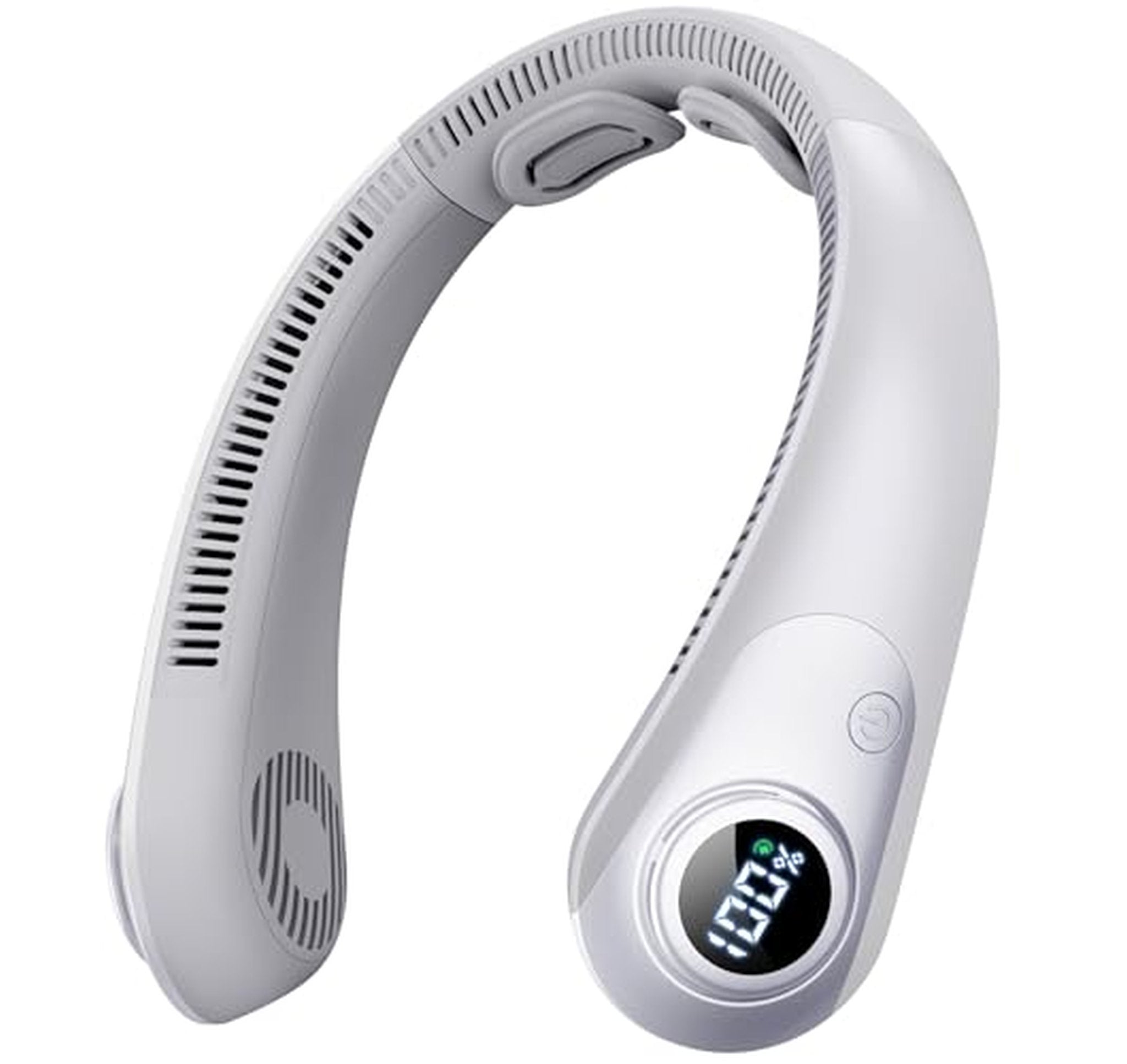 Bladeless Rechargeable Wearable Neck Fan with LED Display