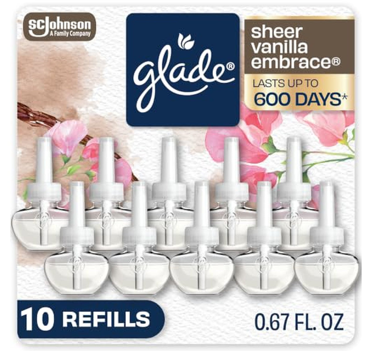 10 Pack Glade PlugIns Air Freshener Refills