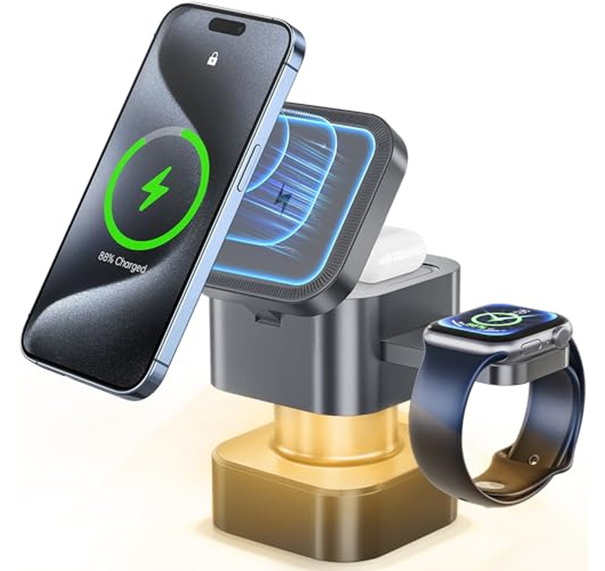4 in 1 Wireless Charging Stand with Night Light