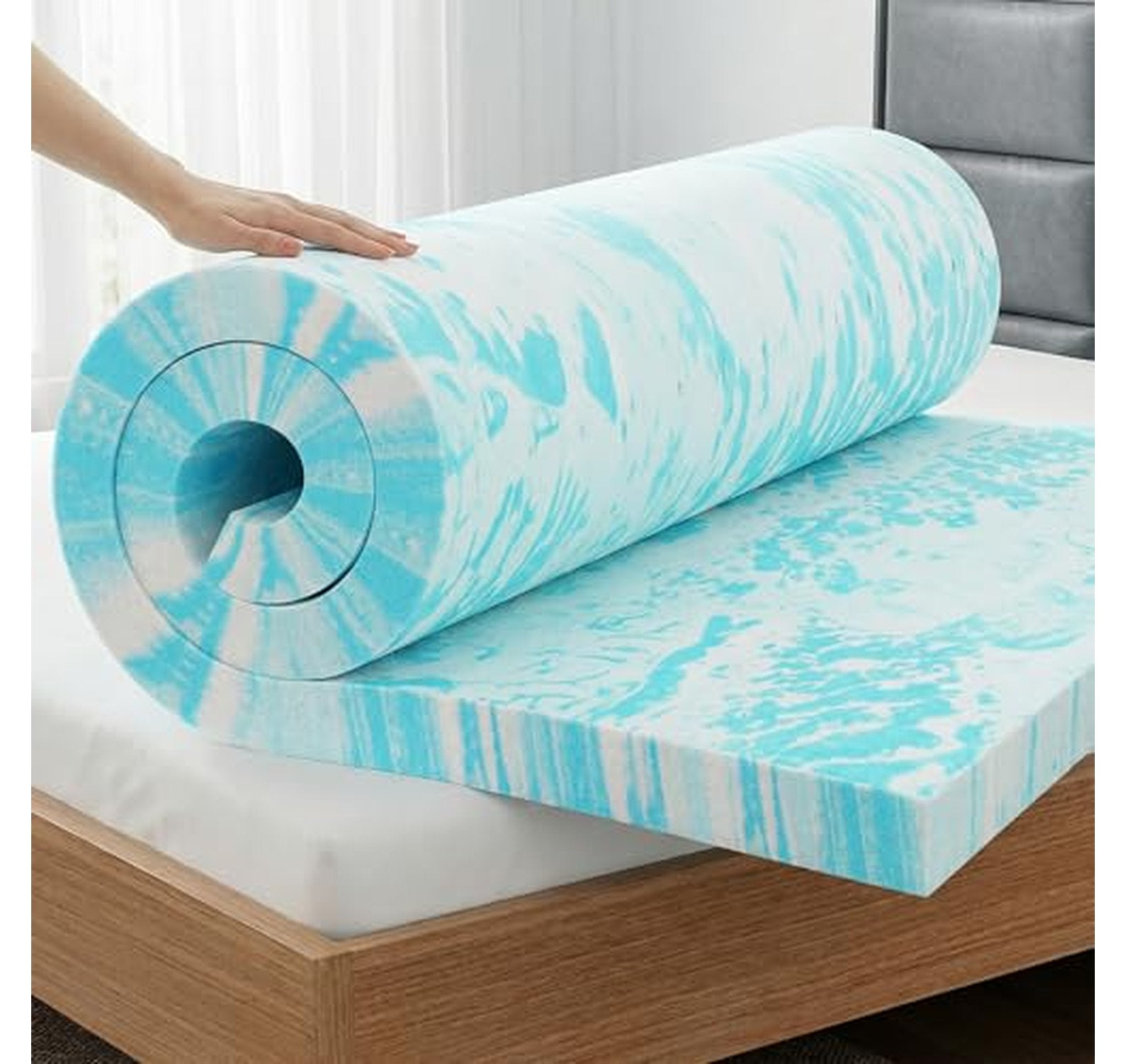 2 Inch Cooling Gel Memory Foam Twin Mattress Topper