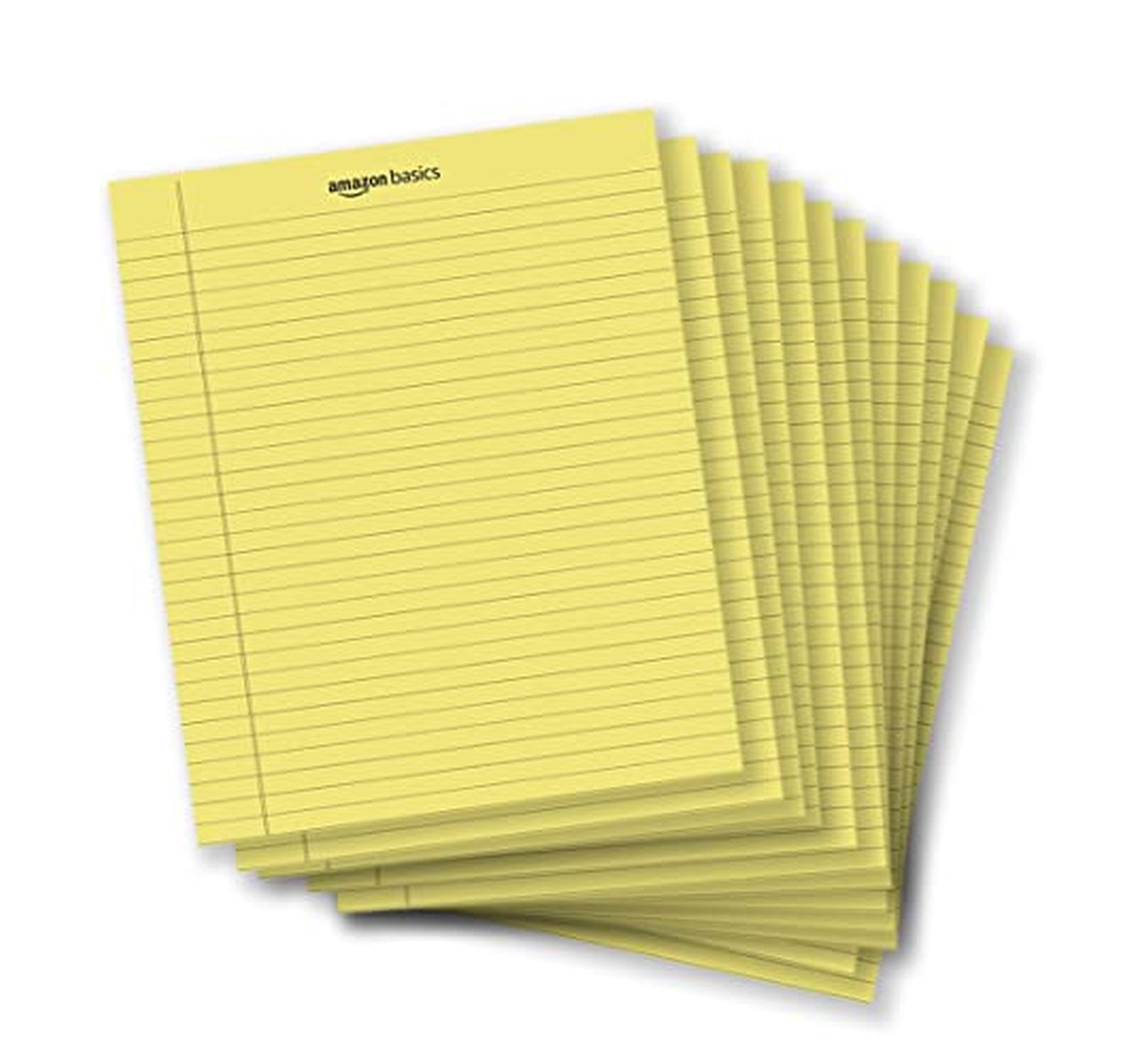 12 Pack Wide Ruled Legal Pads, 50 Sheets Each