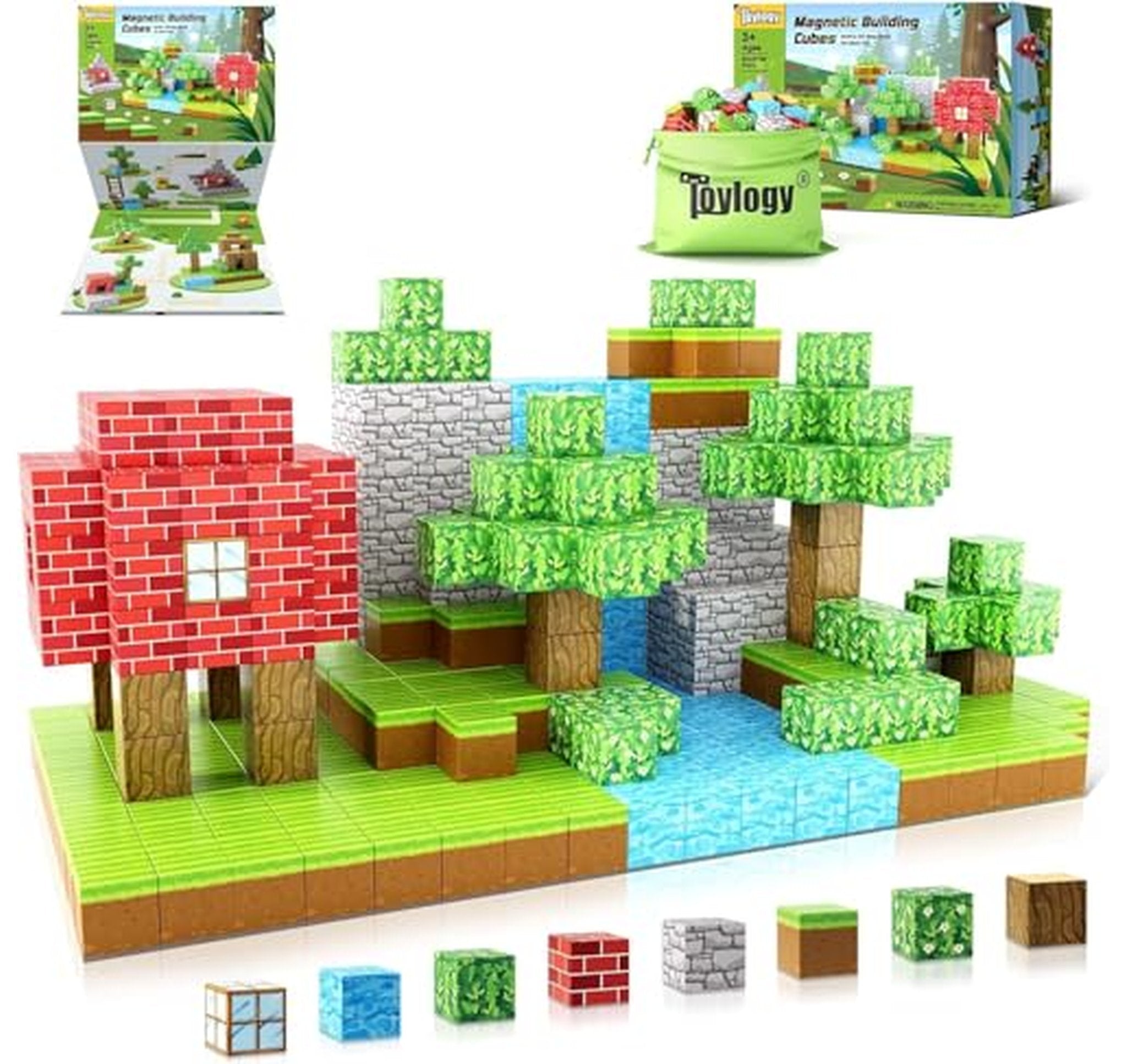 Magnetic Sensory Stacking Building Blocks Cubes