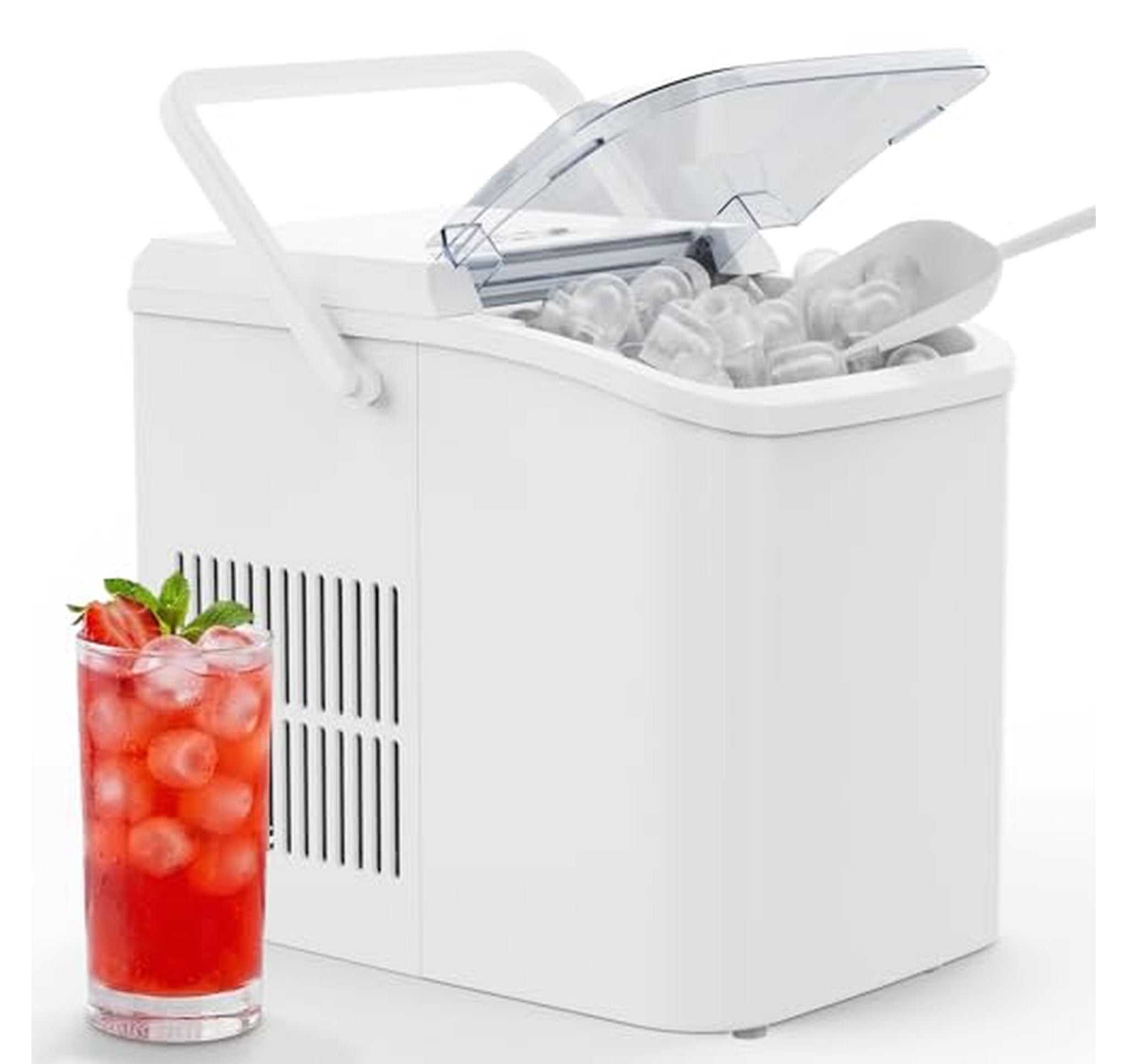 26lb Countertop Ice Maker Machine with Auto-Cleaning