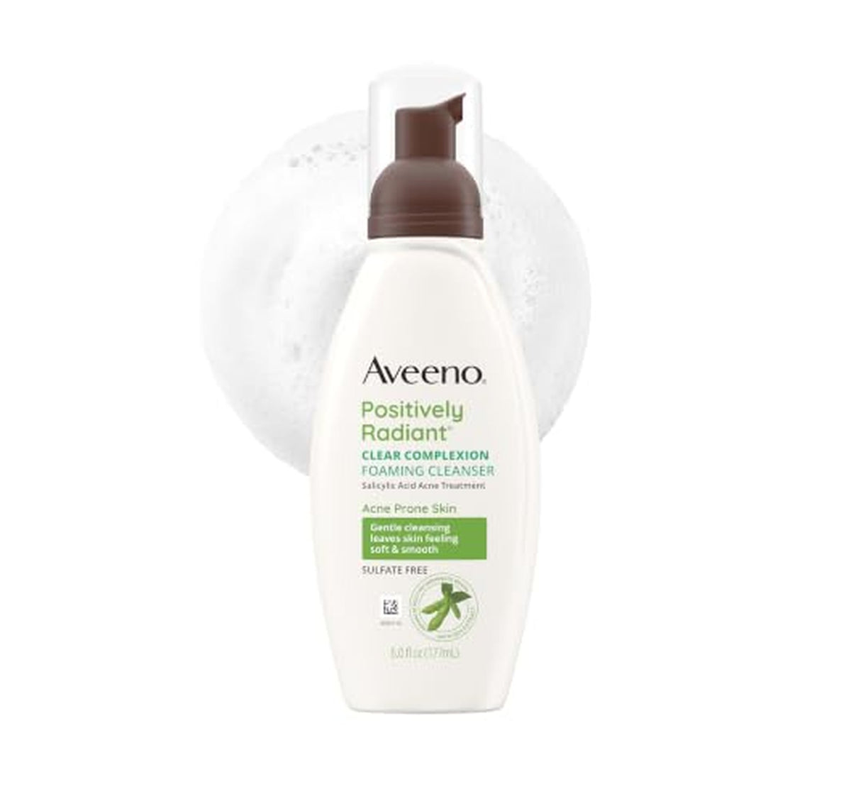 Aveeno Positively Radiant Clear Complexion Foaming Cleanser 6oz