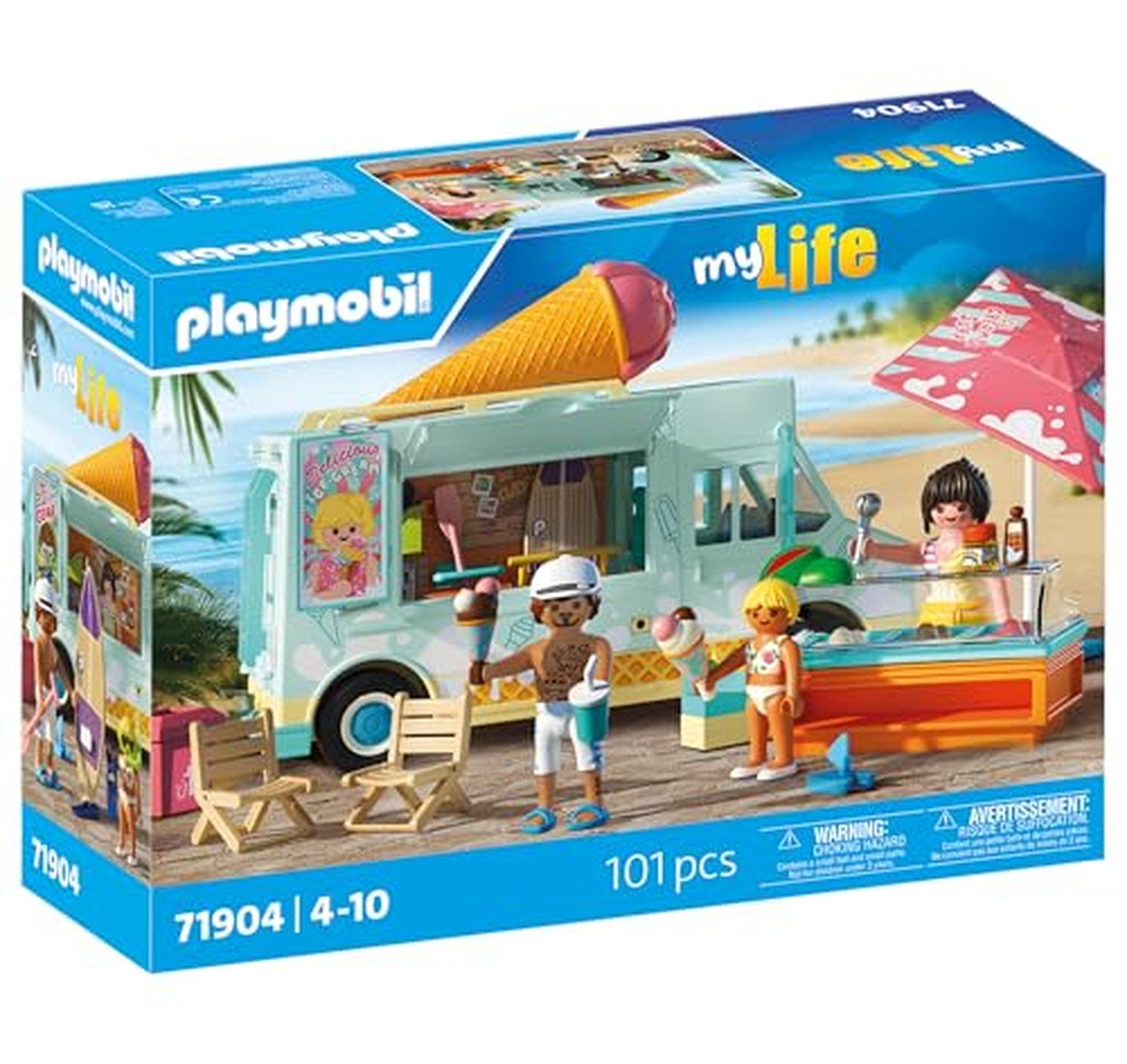 Playmobil Ice Cream Truck and Surf Shop Playset