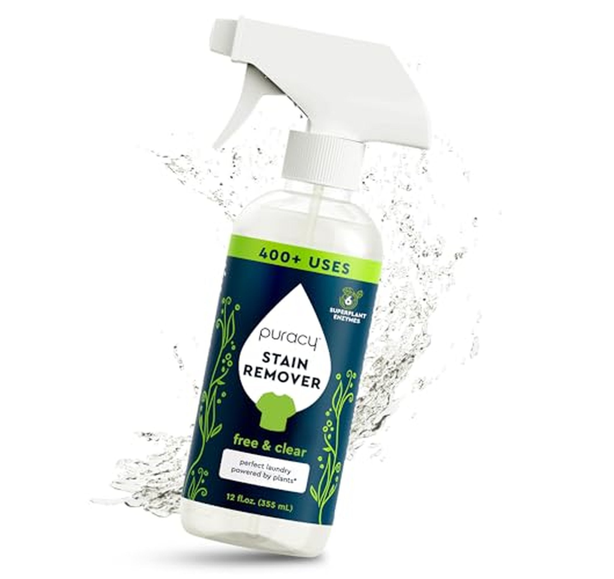 Puracy Unscented Laundry Stain Remover Spray 12 fl oz