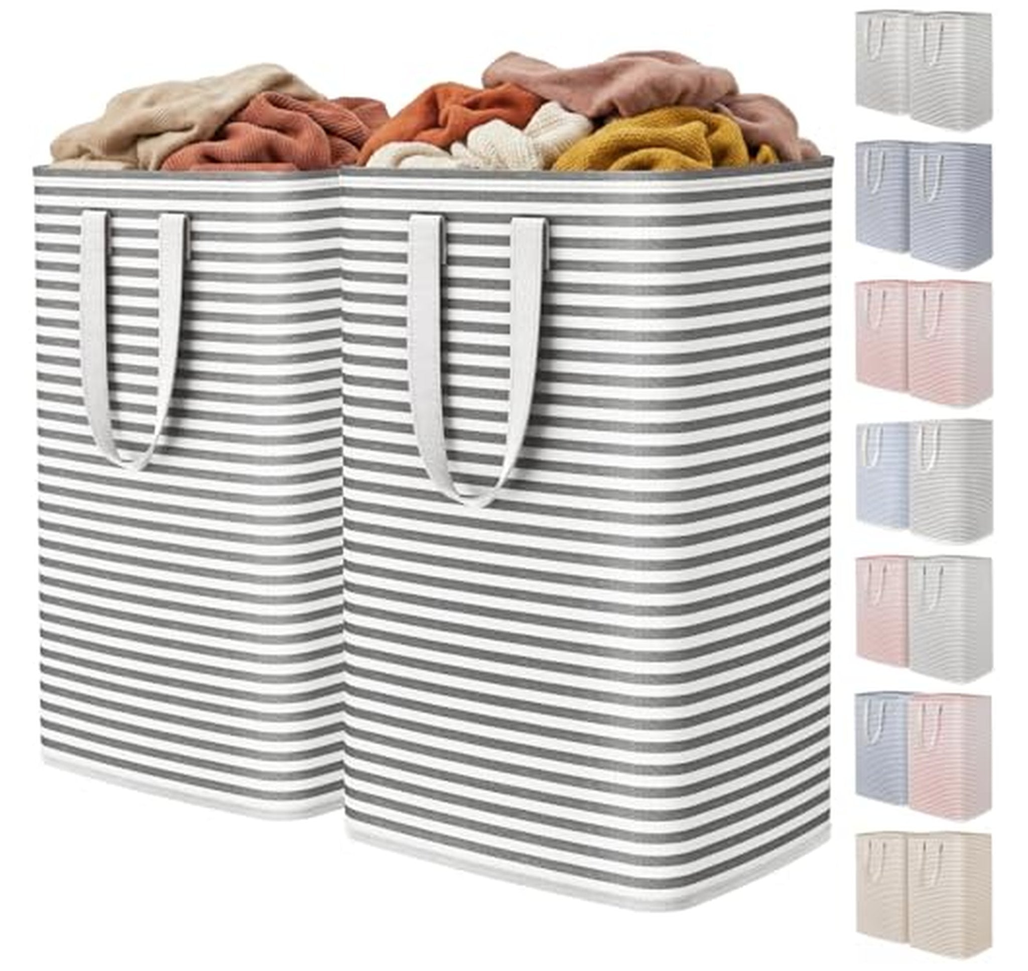 2 Pack 80L Collapsible Laundry Hampers