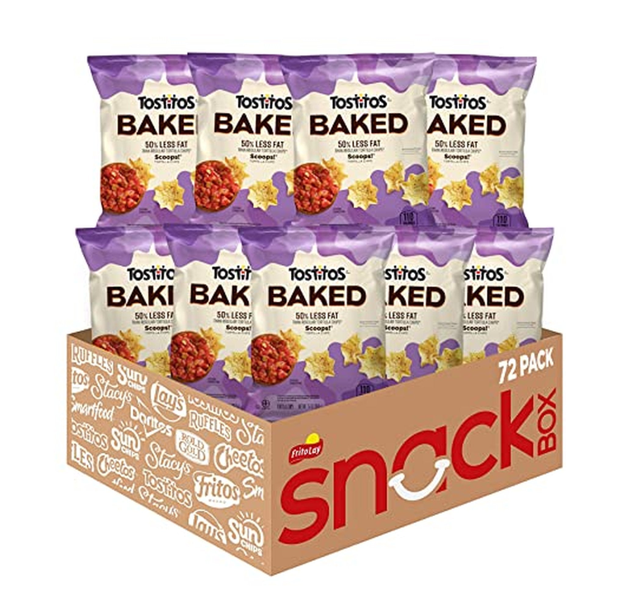 72 Pack Tostitos Oven Baked Scoops Tortilla Chips