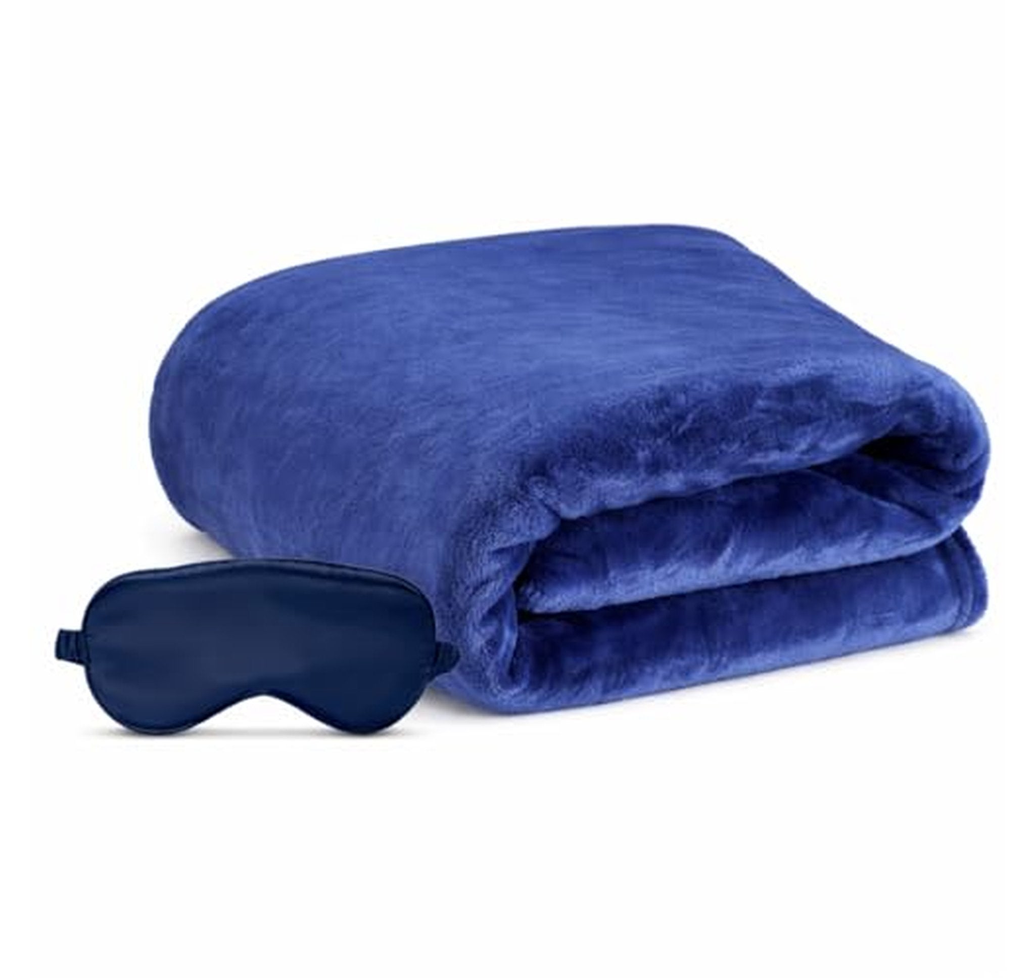 Travel Blanket with Eye Mask and Luggage Sleeve