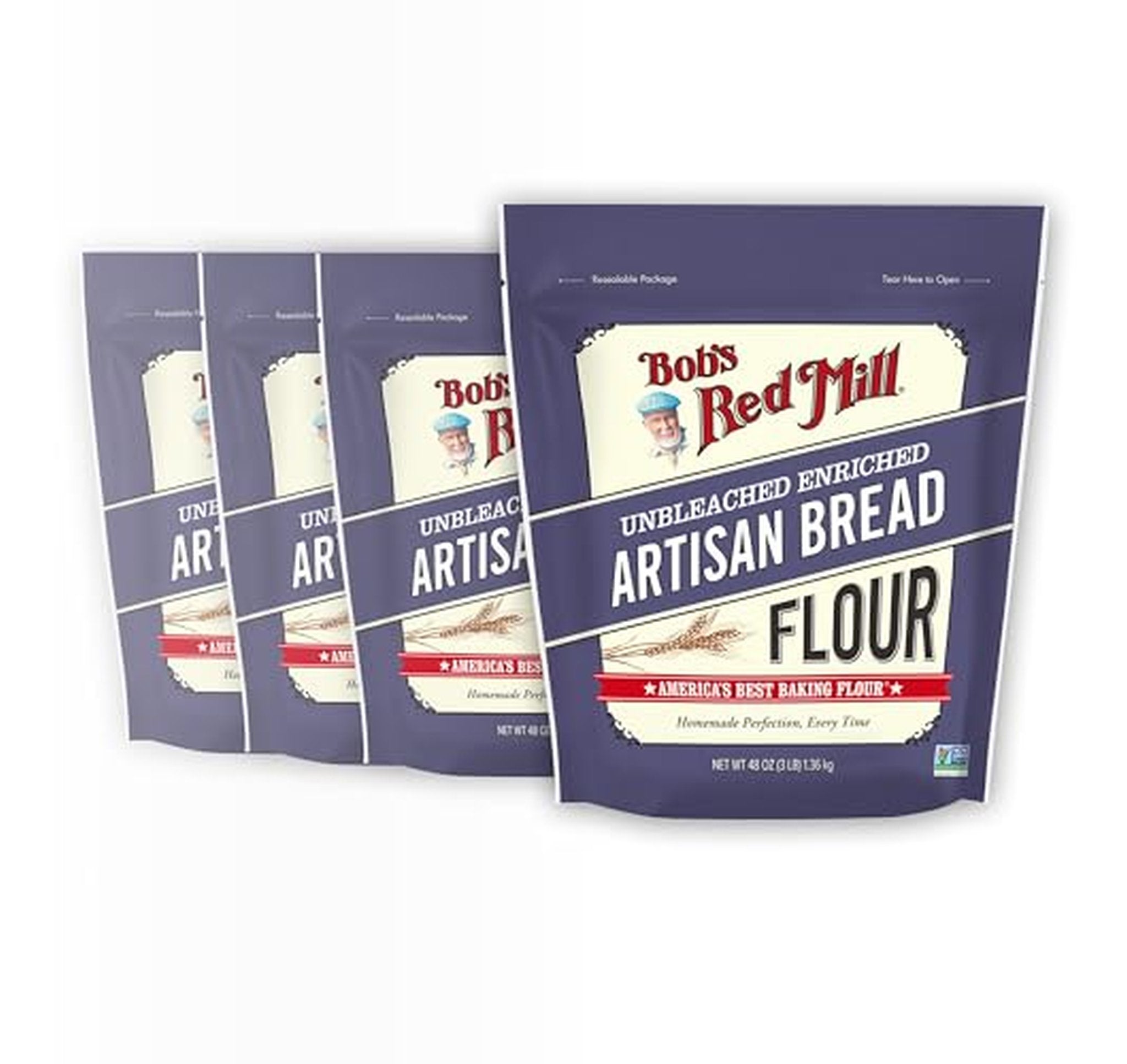 4 Pack Bob's Red Mill Artisan Bread Flour