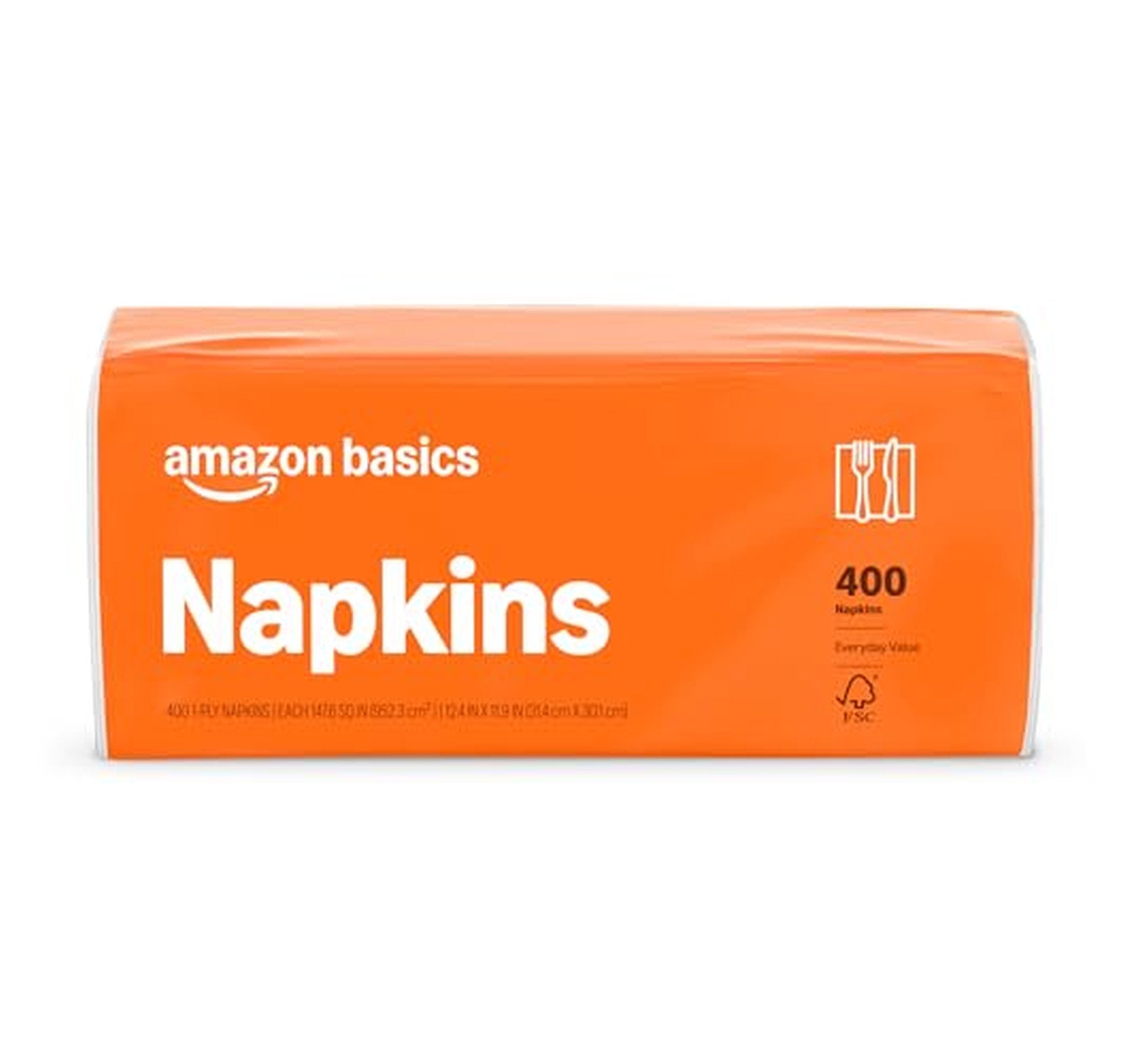 400 Count Amazon Basics Everyday Paper Napkins
