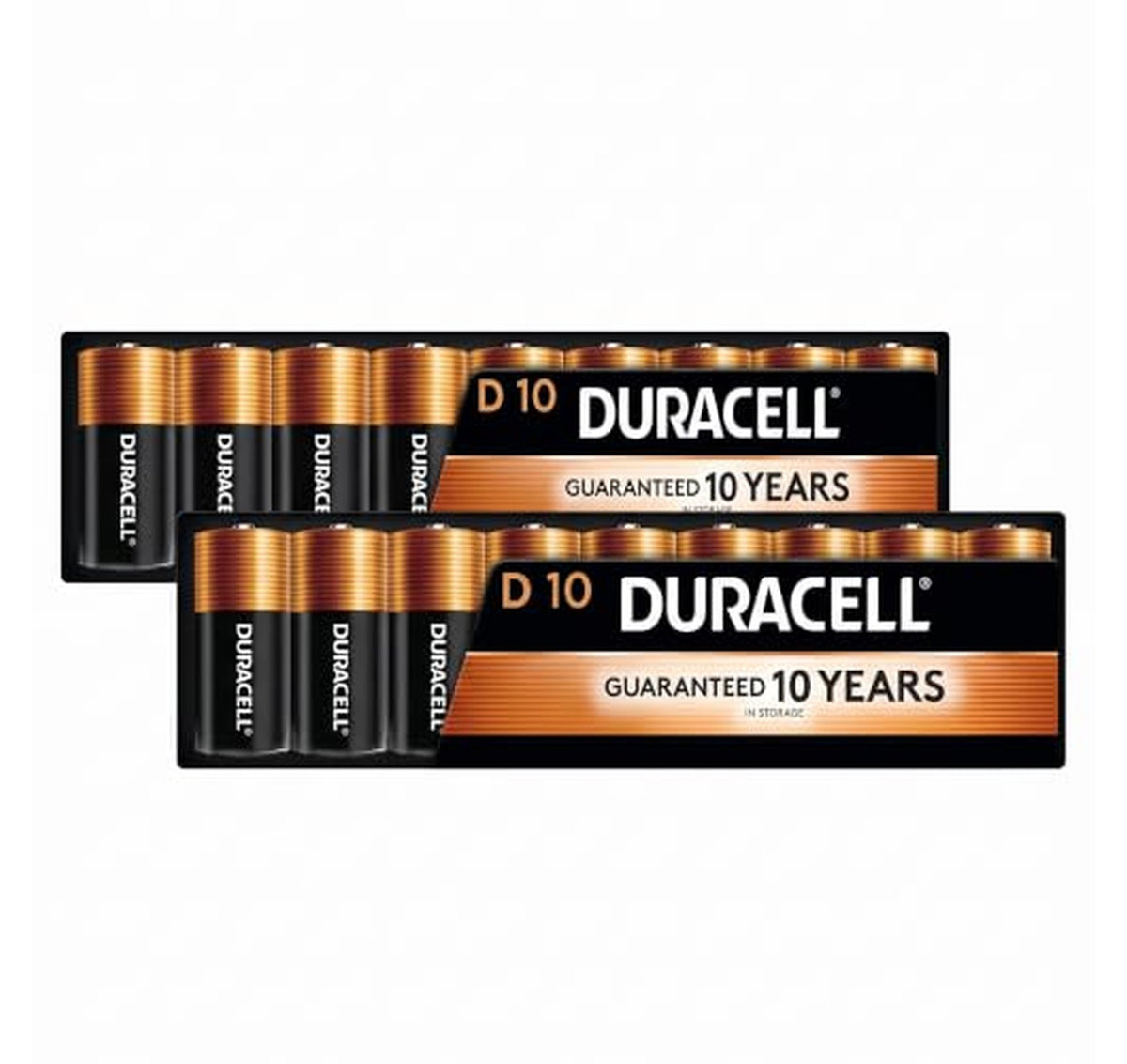20 Pack DURACELL Coppertop D Alkaline Batteries