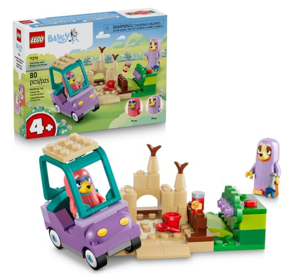 LEGO Bluey Grannies 80-Piece Preschool Building Set