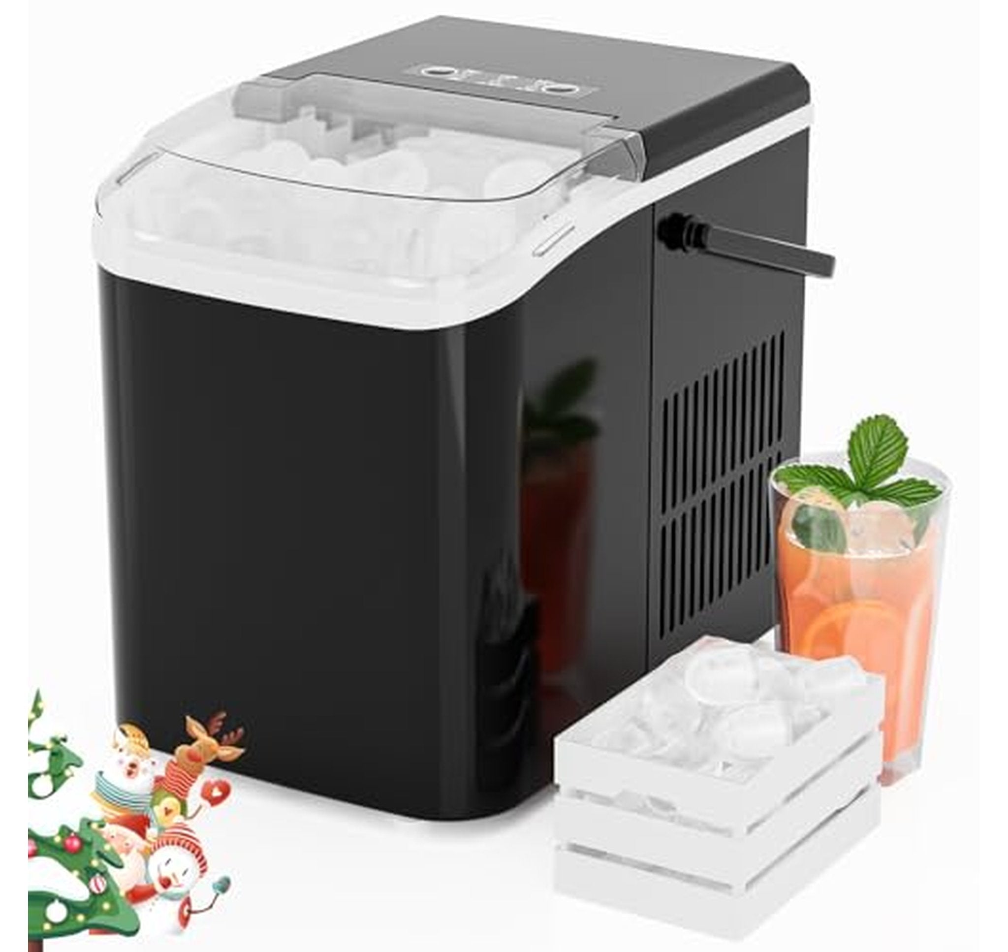 Countertop Ice Maker Machine 26lb with Basket