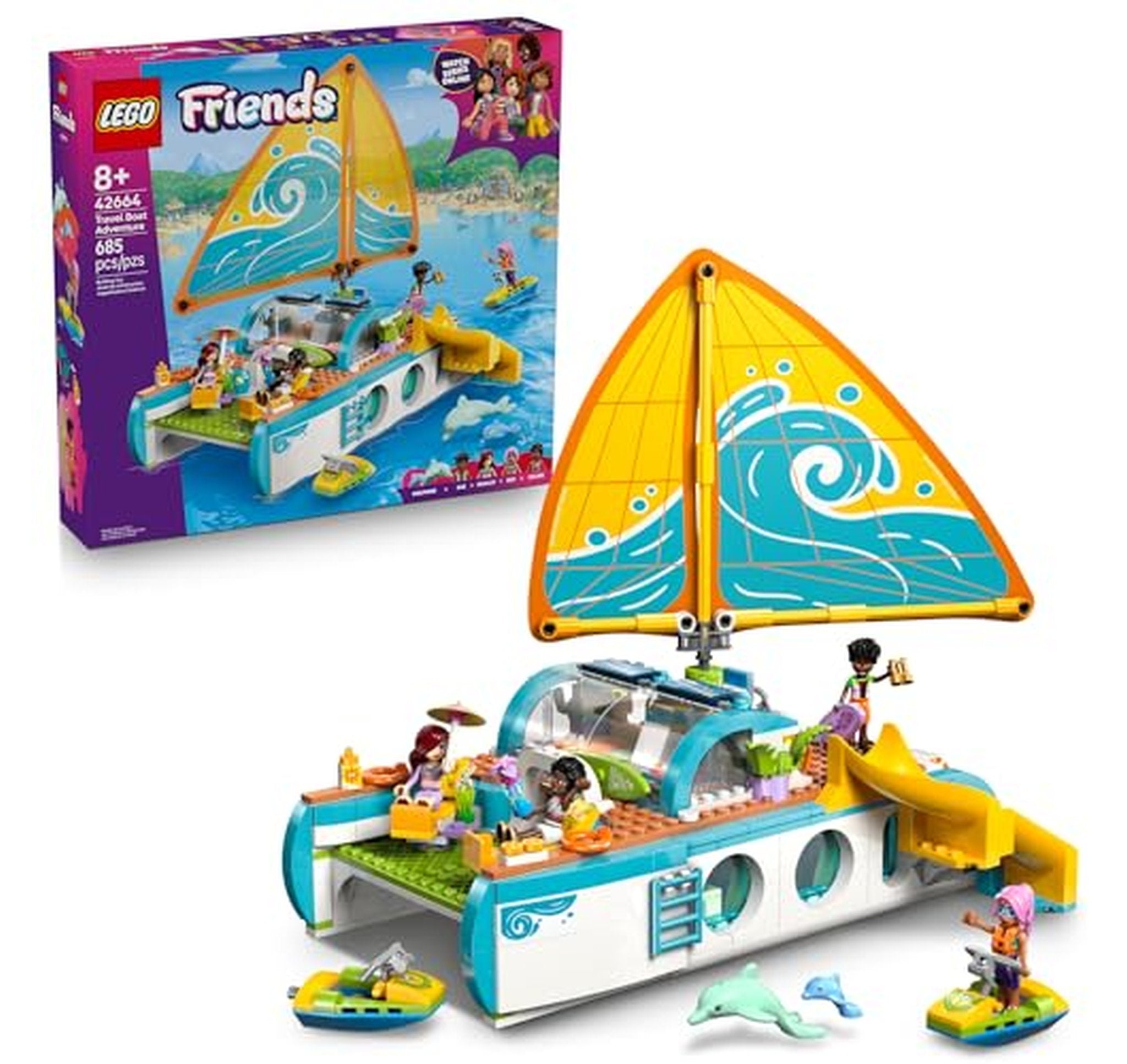 LEGO Friends Travel Boat Adventure Building Toy Set