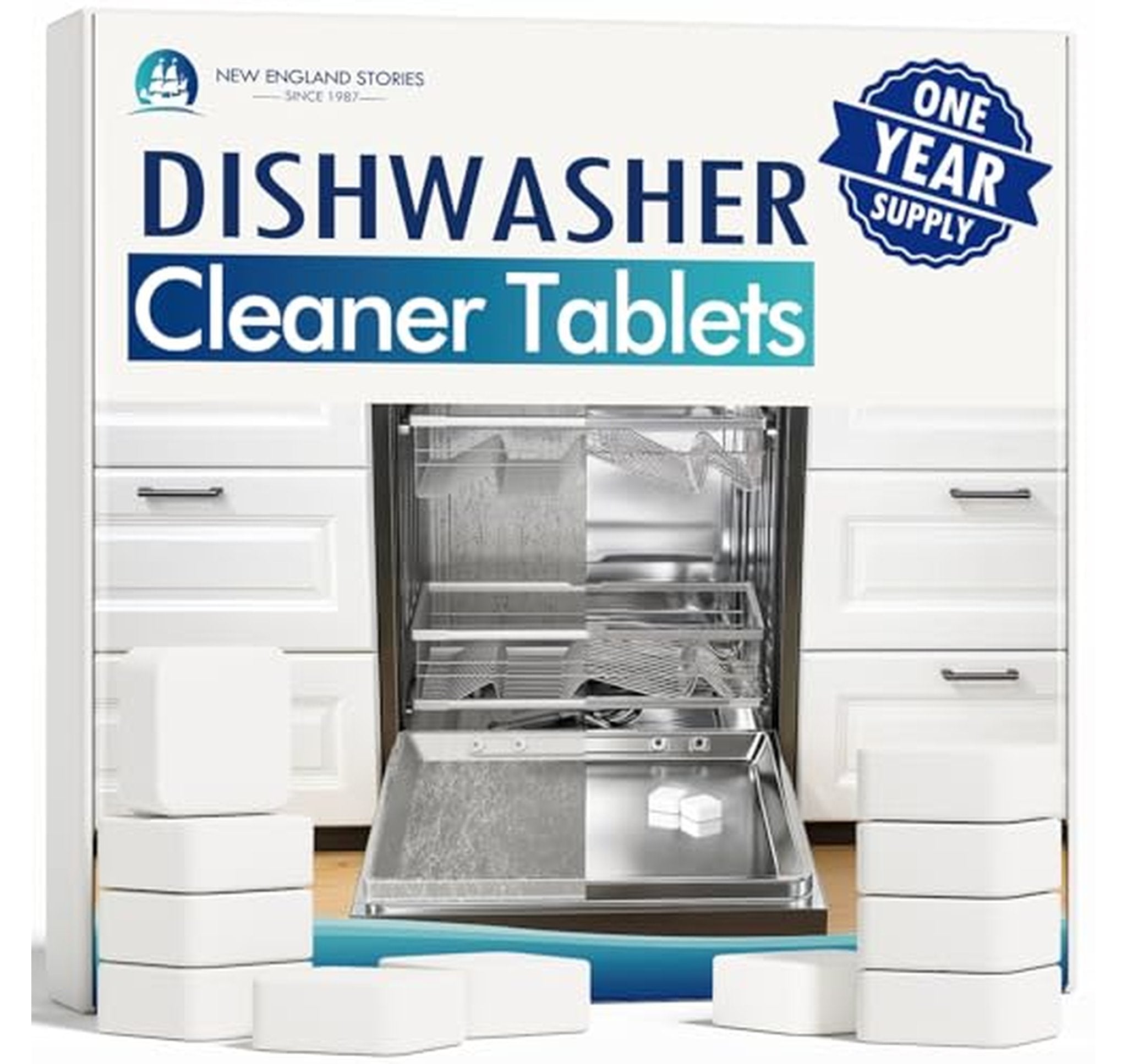 24 Pack Dishwasher Cleaner Tablets Descaler and Deodorizer