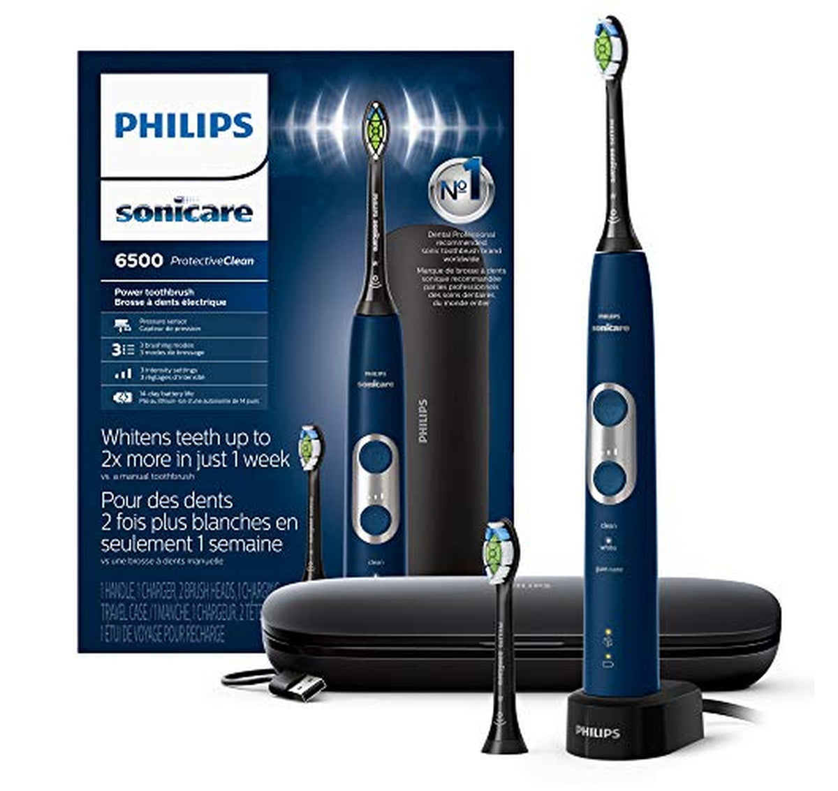 Philips Sonicare ProtectiveClean 6500 Rechargeable Electric Toothbrush