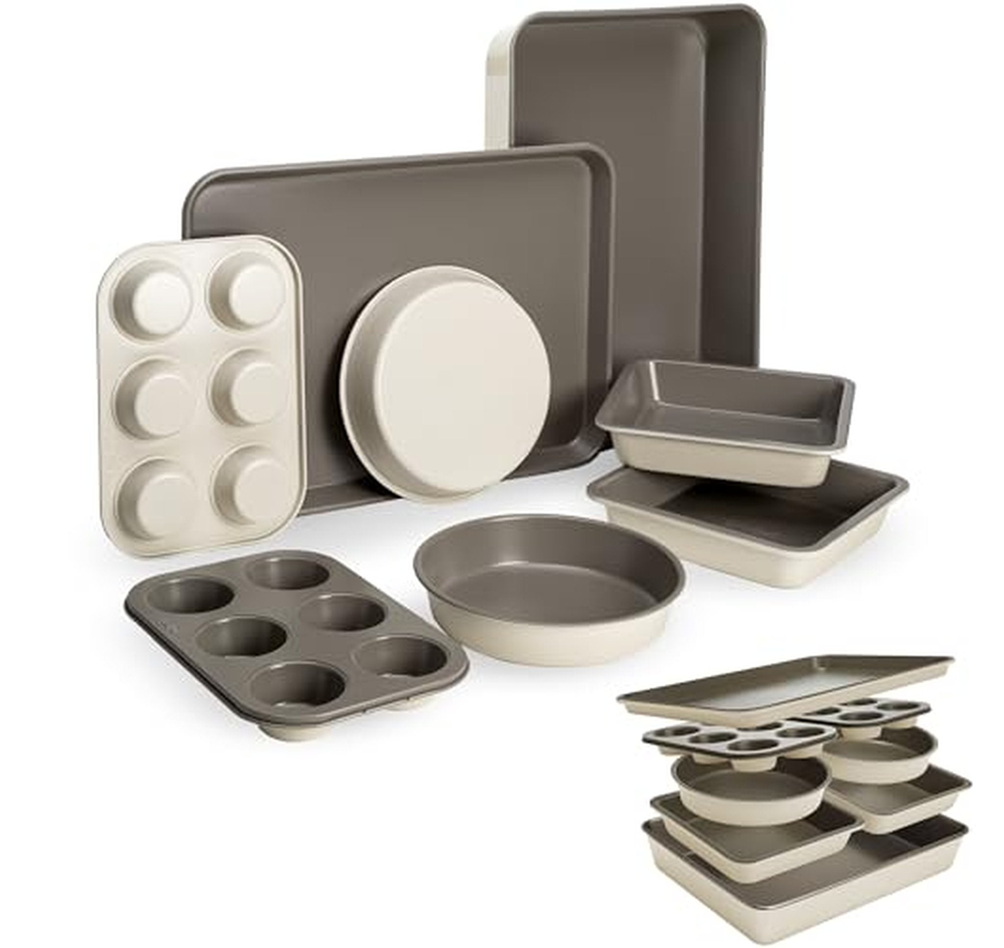 8 Piece Nonstick Stackable Bakeware Set
