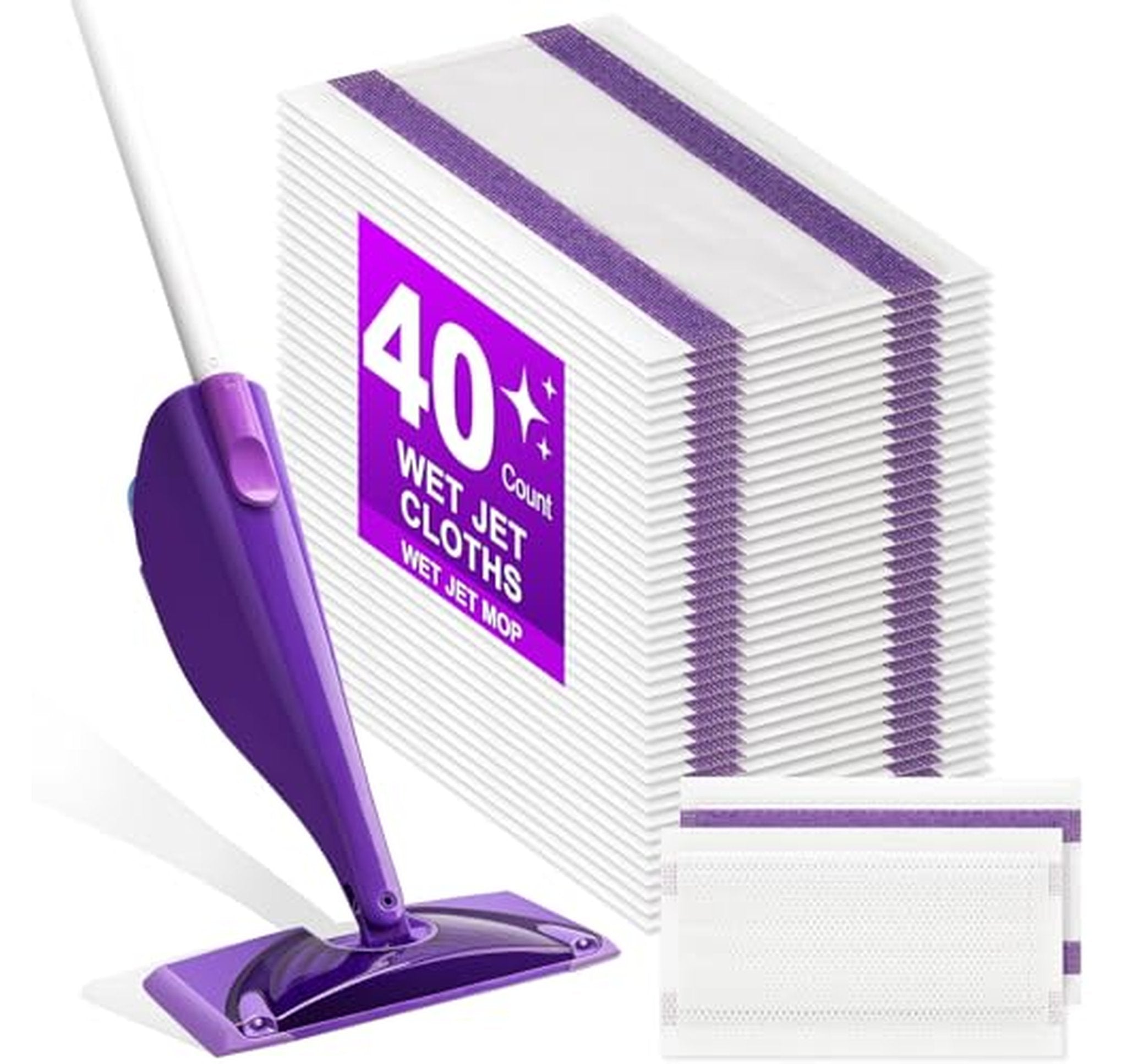 40 Count Disposable Wet Pads for Spray Mops