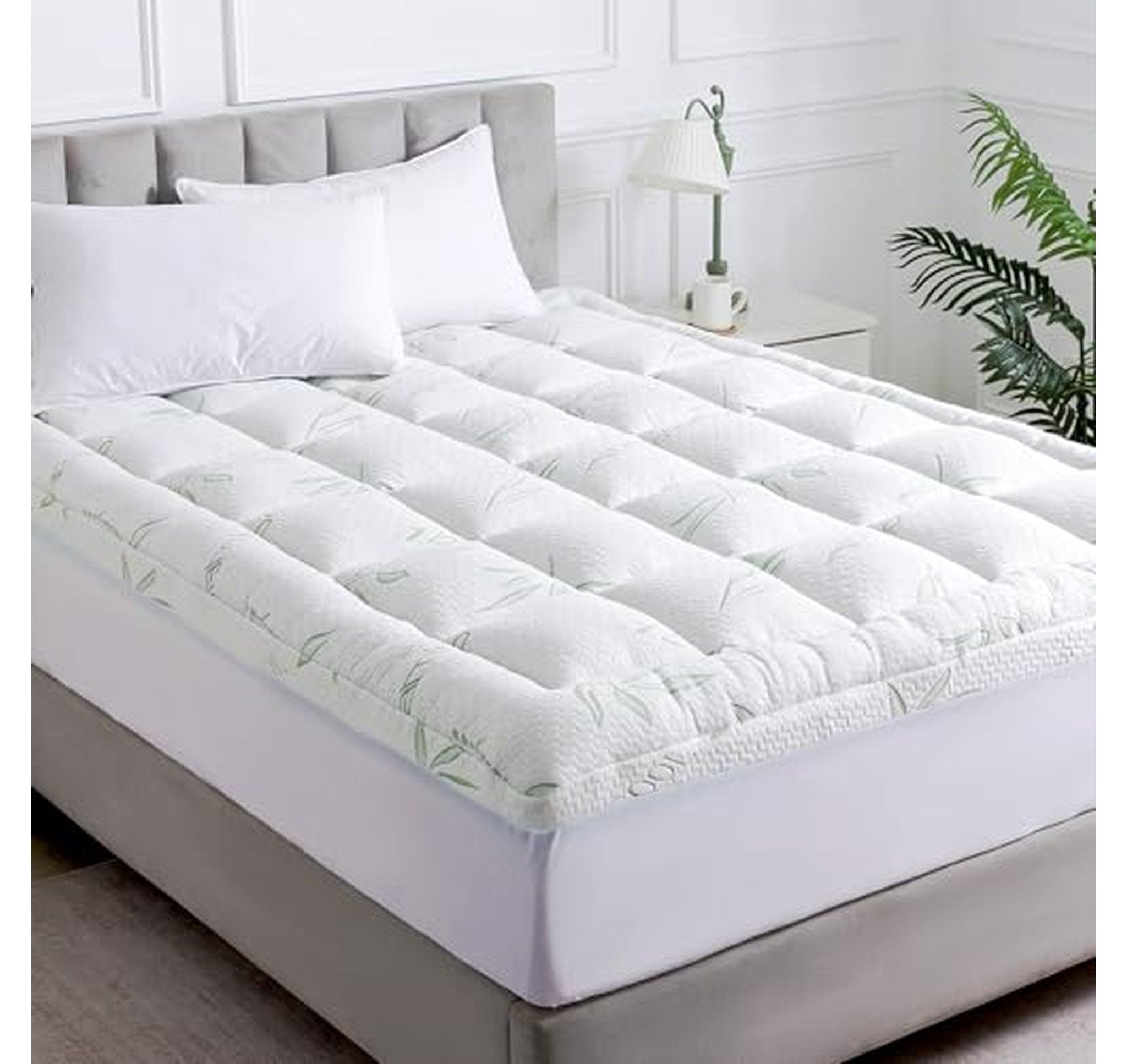 Full Pillow Top Mattress Topper with Deep Pocket