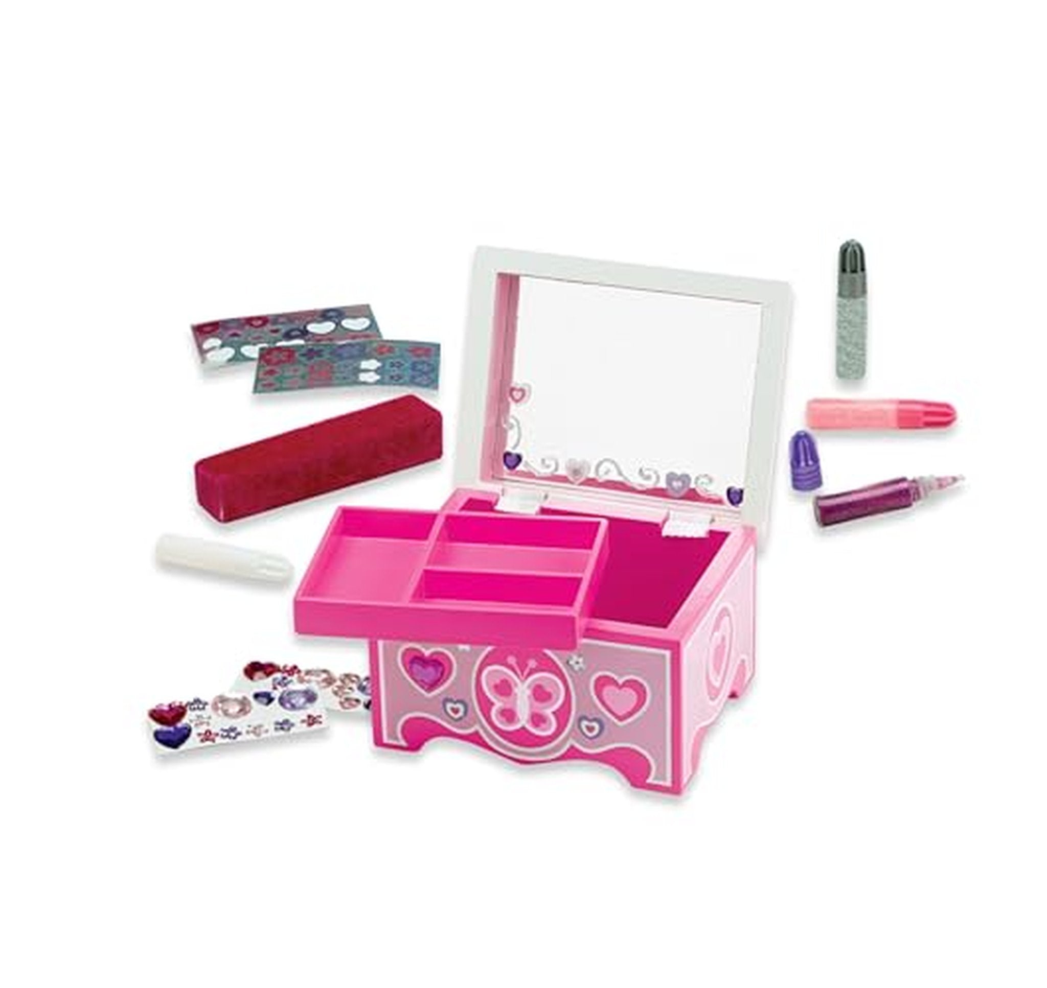 Melissa & Doug Wooden Paintable Jewelry Box Craft Kit