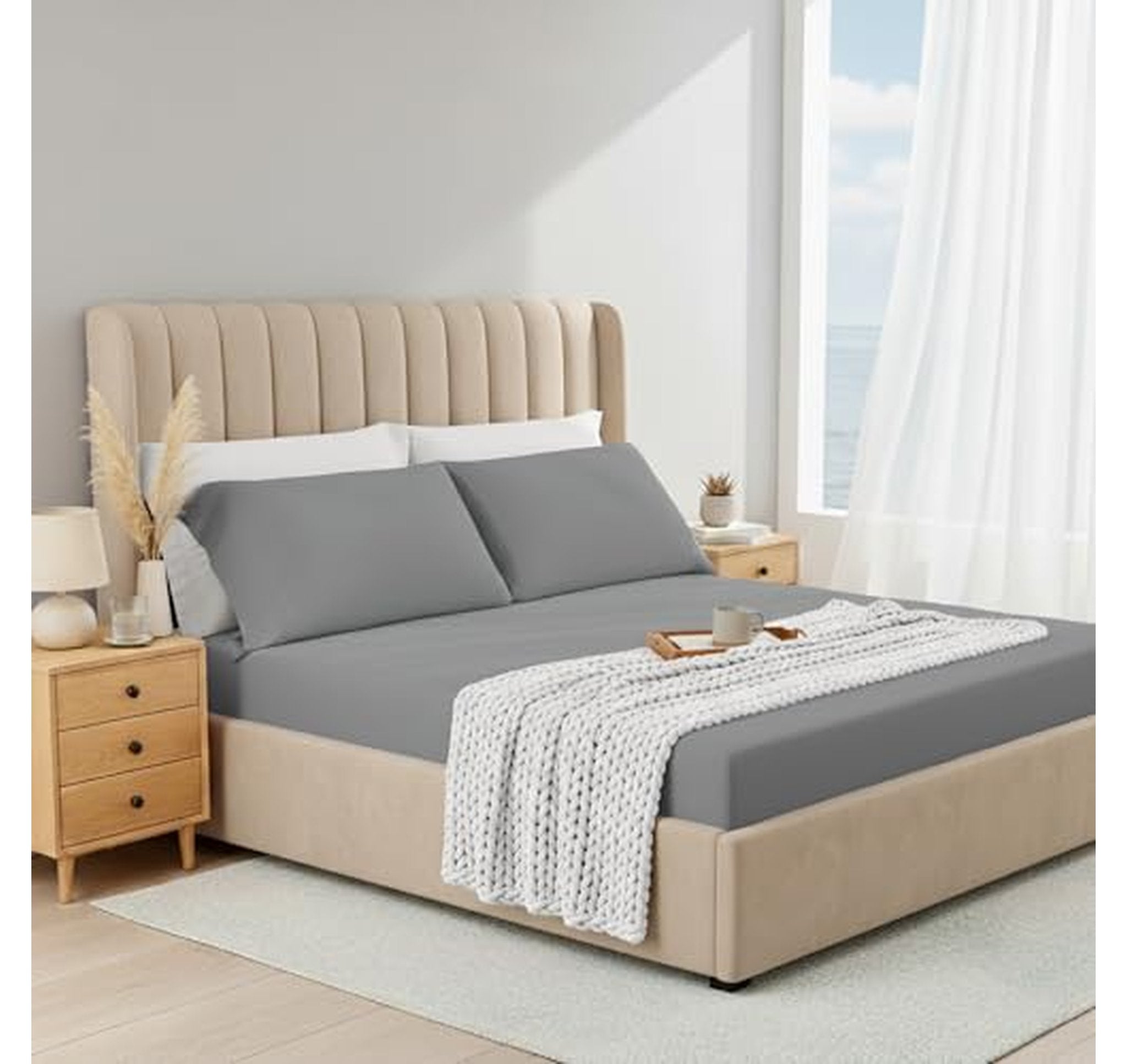 Cooling King Spandex Sheet Set with Pillowcases