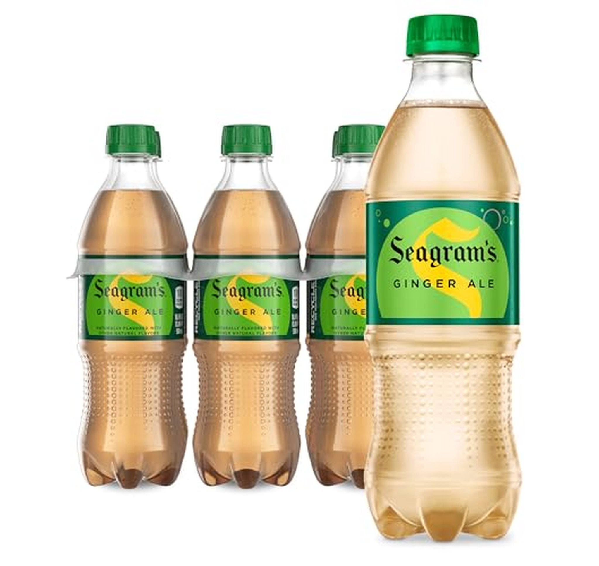 6 Pack Seagram's Ginger Ale Soda, 16.9 fl oz