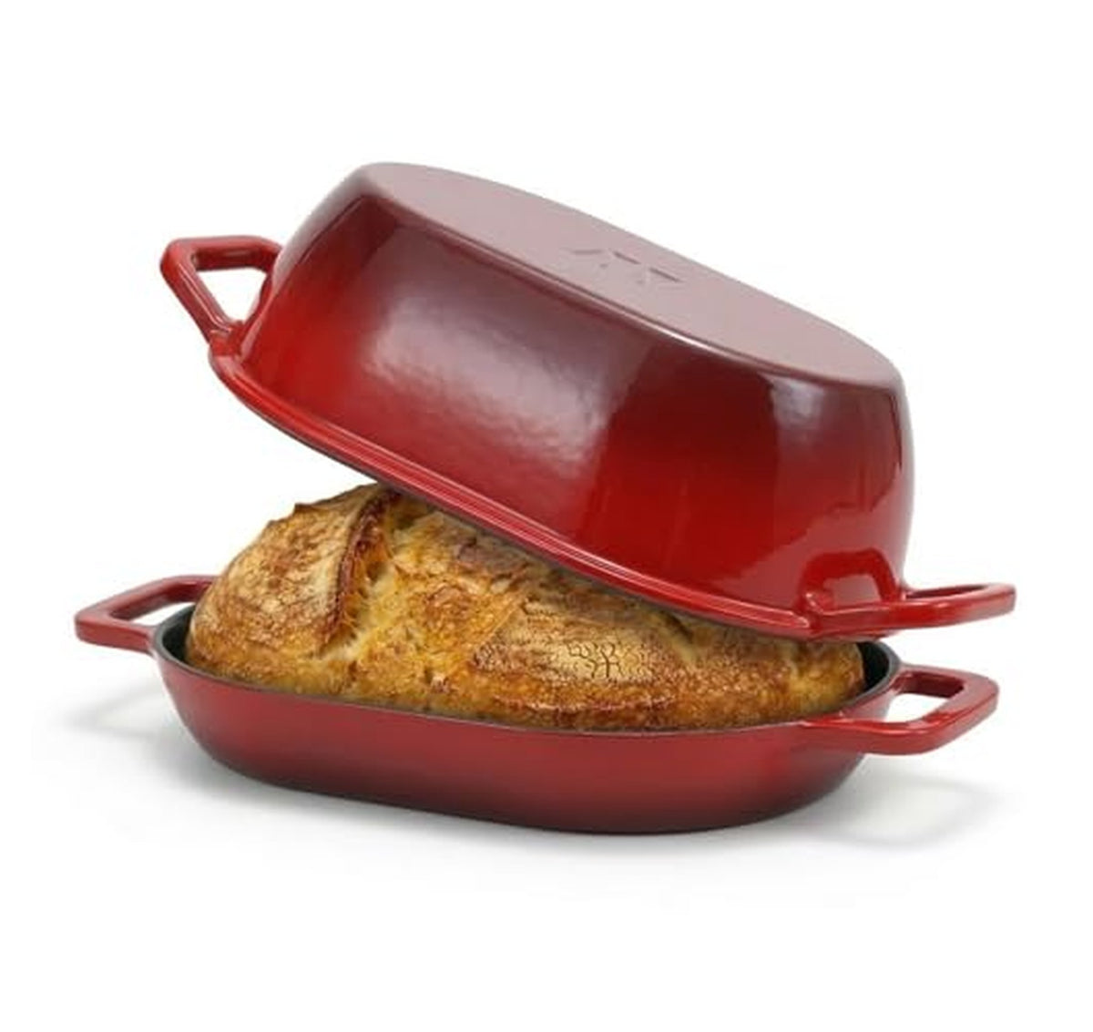 5 Quart Enameled Cast Iron Oval Dutch Oven