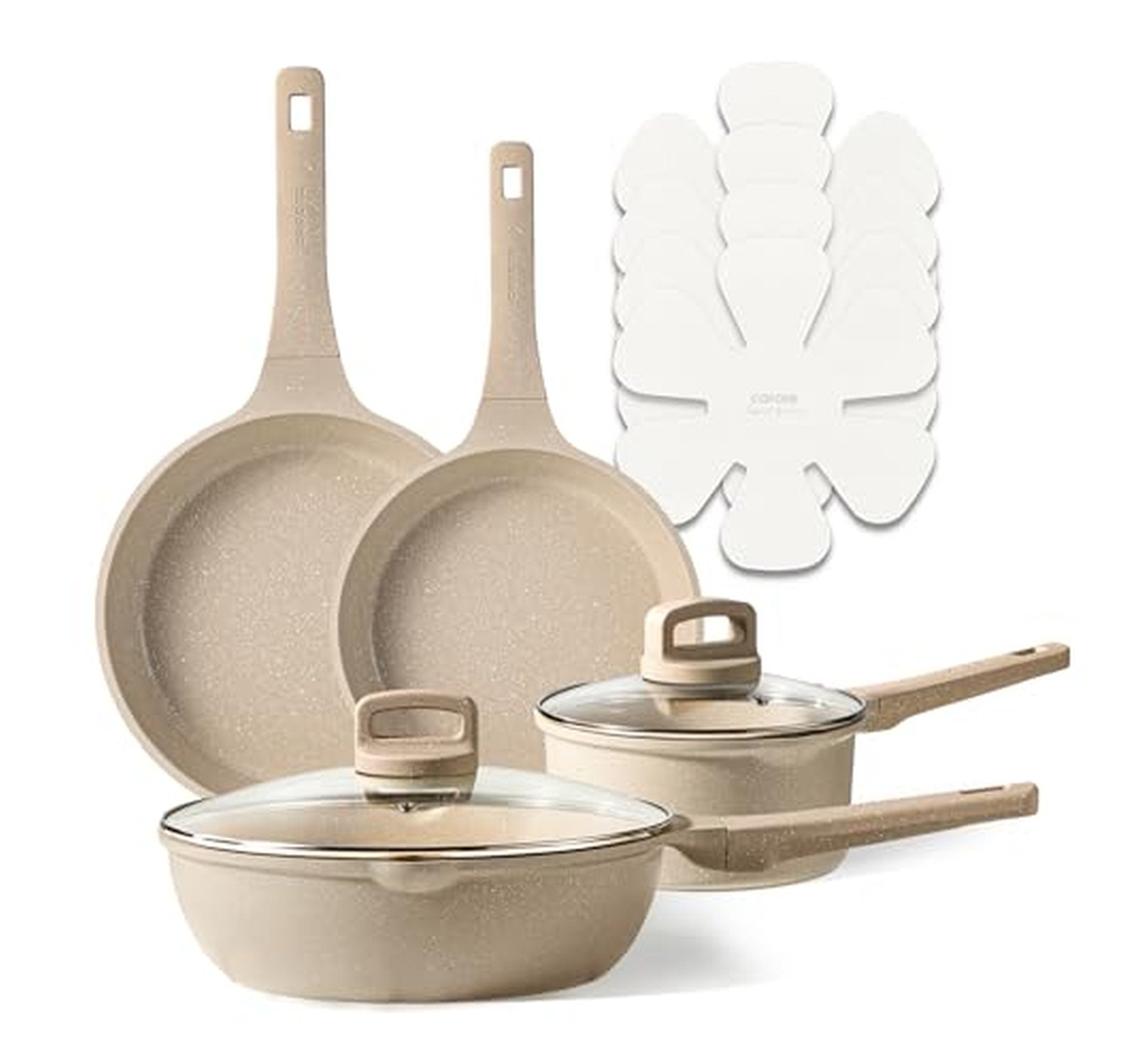 10 Piece Nonstick Induction Pots and Pans Set