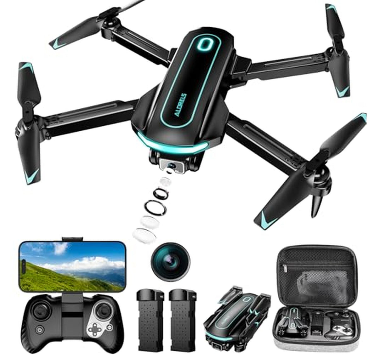 1080p HD FPV Foldable Camera Drone for Beginners
