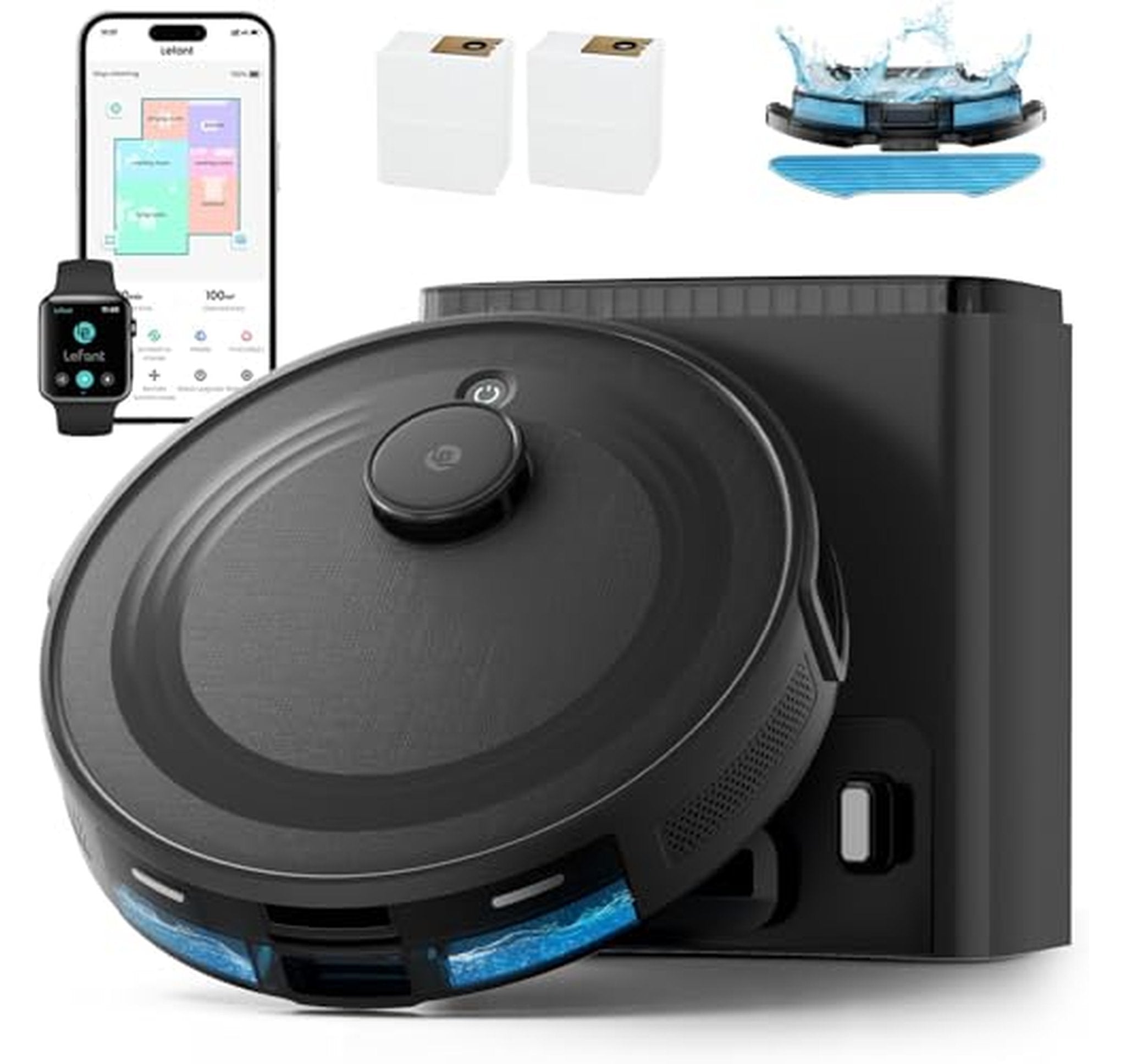 Lefant LiDAR Self-Emptying Robot Vacuum and Mop Combo