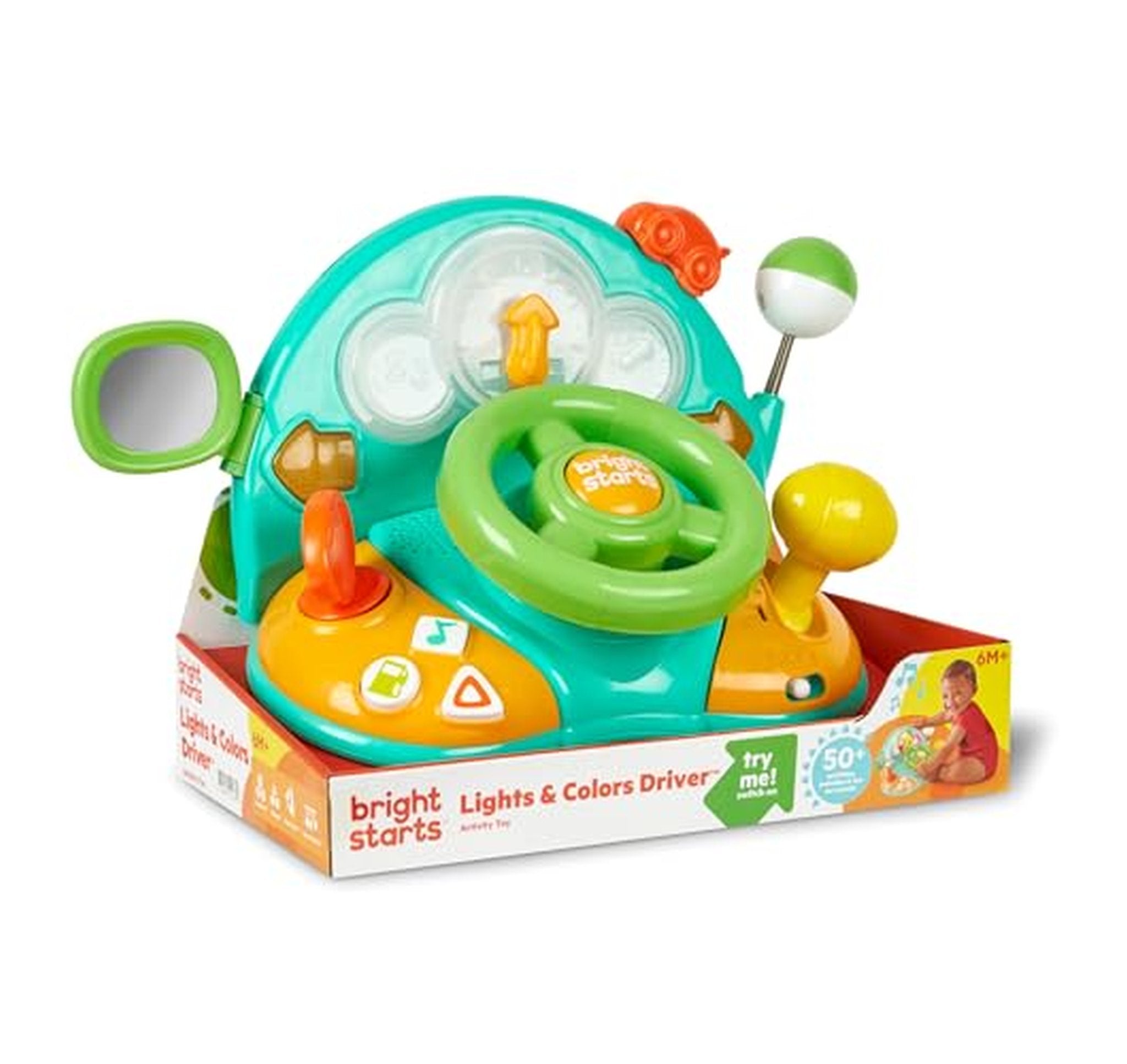 Bright Starts Lights and Sounds Baby Steering Wheel Toy