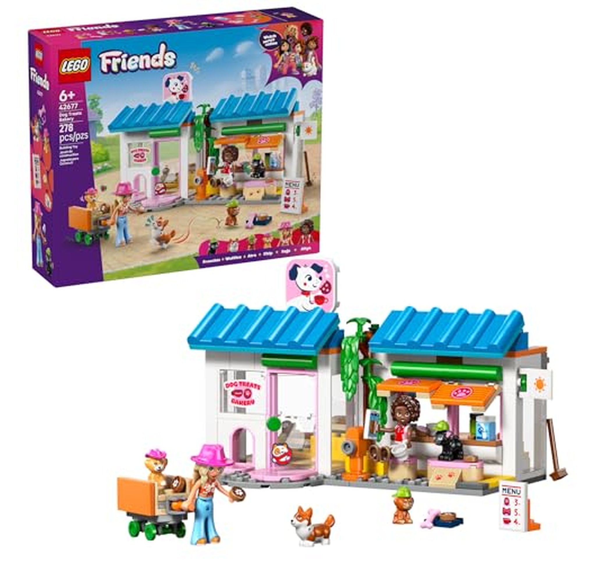 LEGO Friends Dog Treats Bakery Building Toy Set