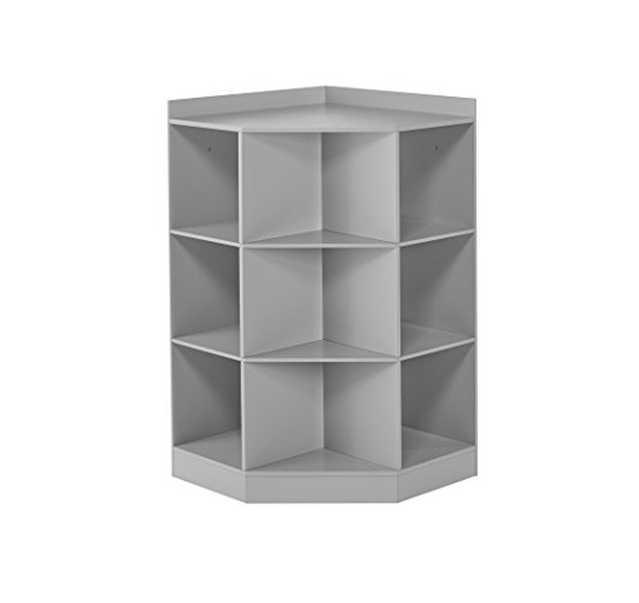 Corner Toy Storage Cabinet with Cubbies and Shelves
