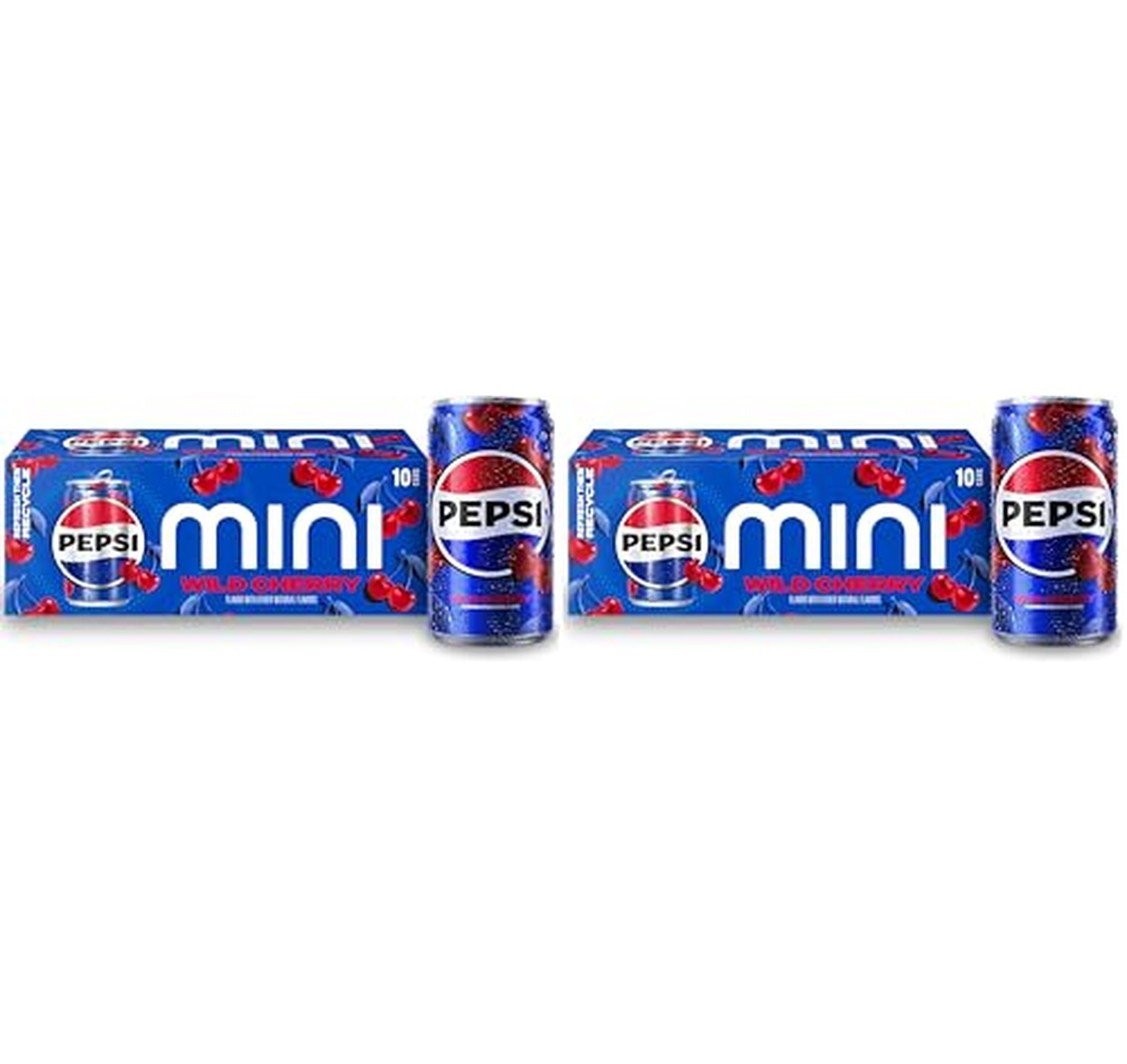 20 Pack Pepsi Wild Cherry Soda 7.5oz Mini Cans