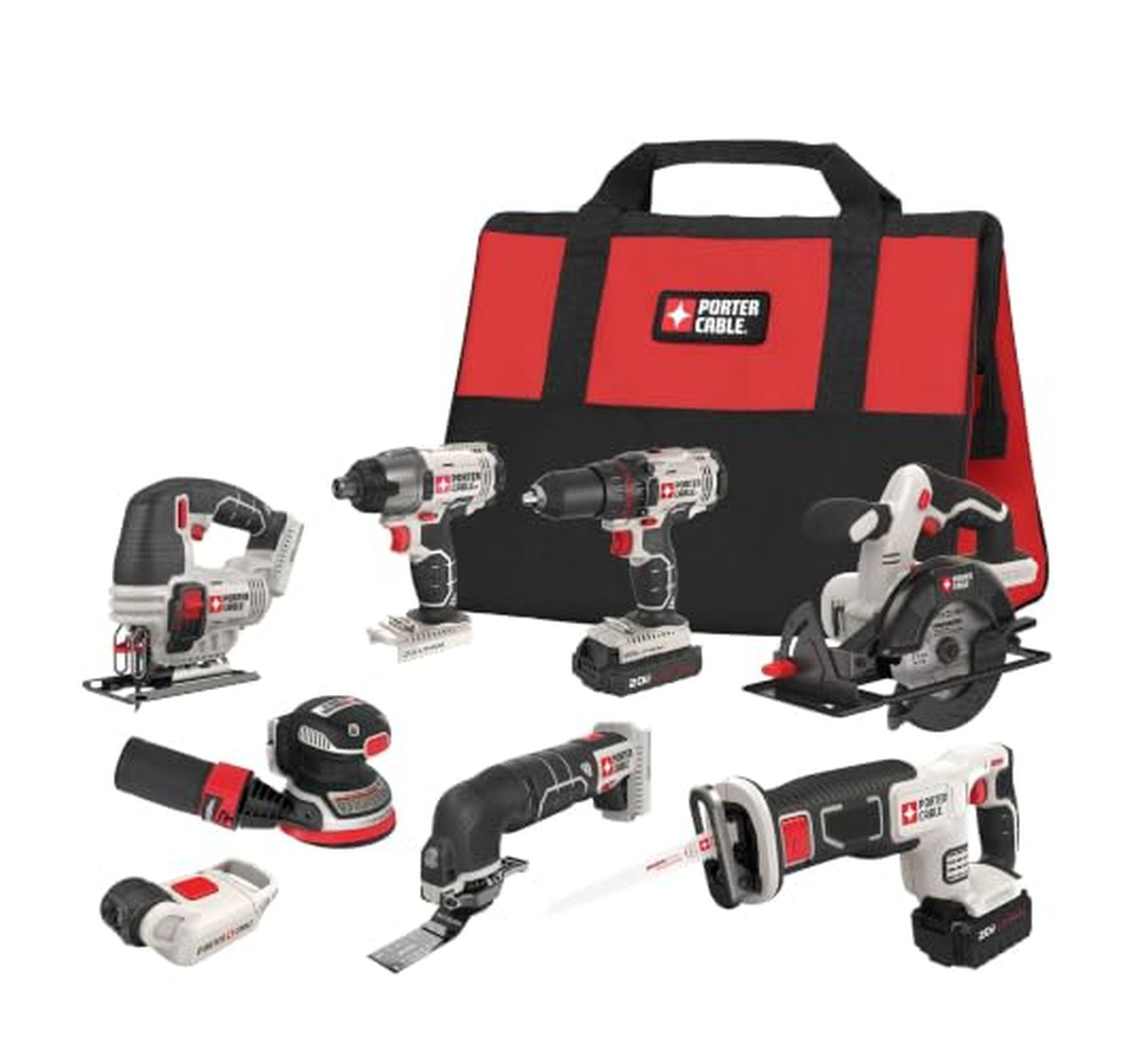 PORTER-CABLE 20V MAX Cordless 8-Tool Combo Kit