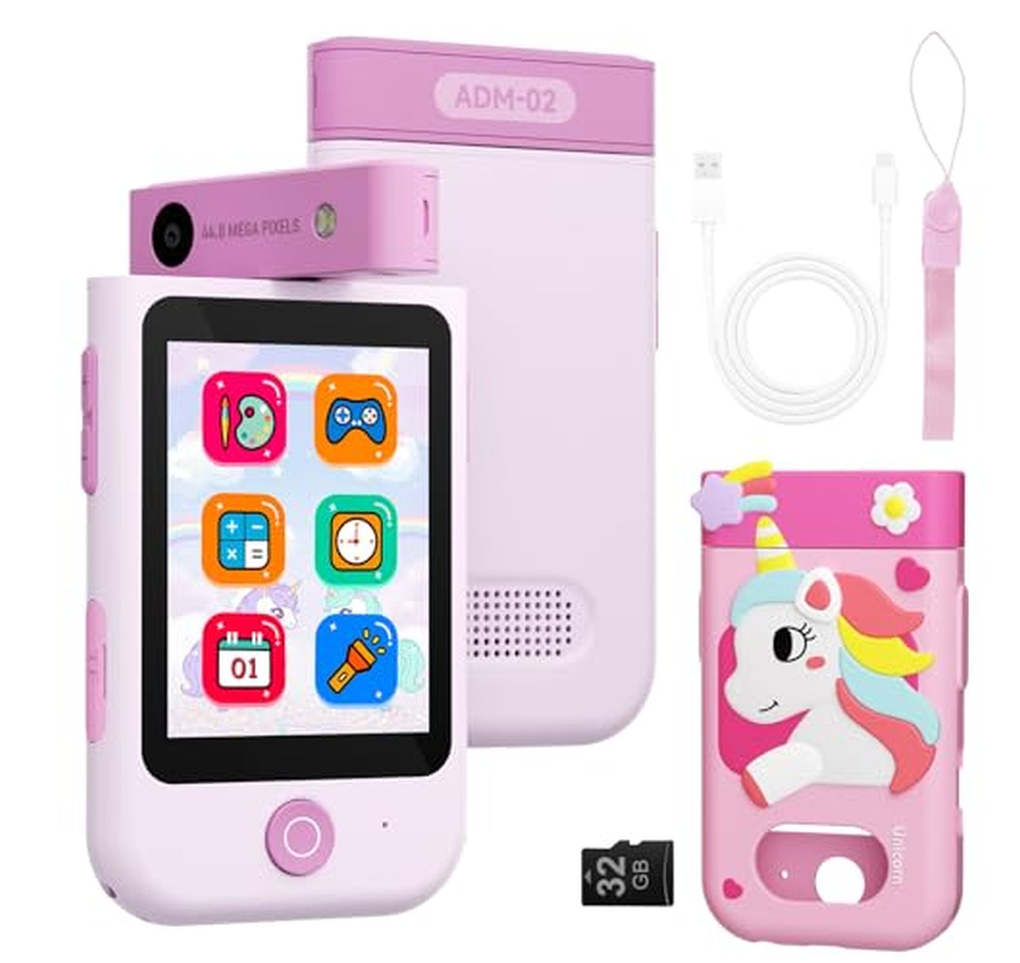 Kids Touchscreen Learning Smartphone Toy with Camera