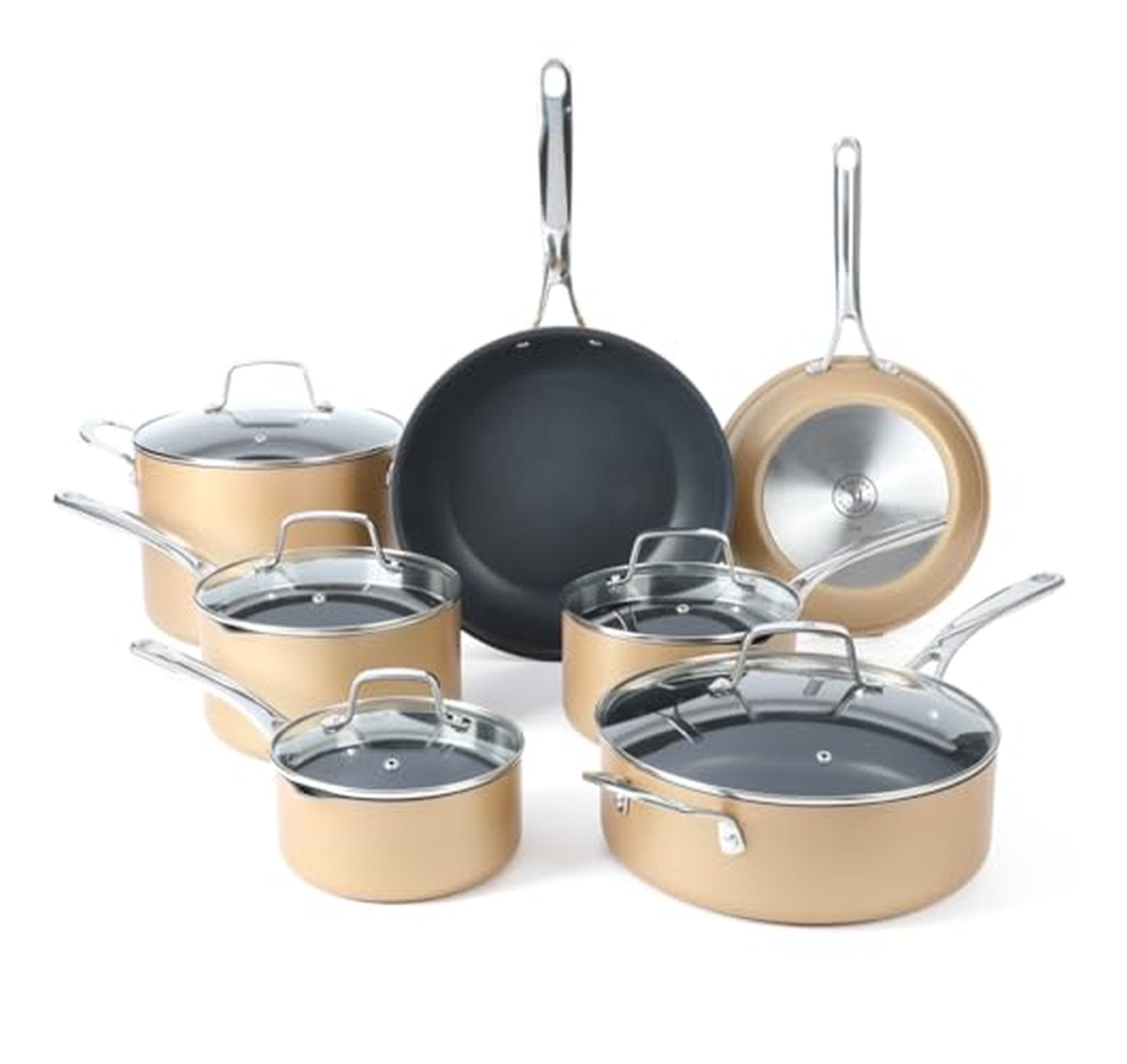 Martha Stewart 12 Piece Hard Anodized Nonstick Cookware Set