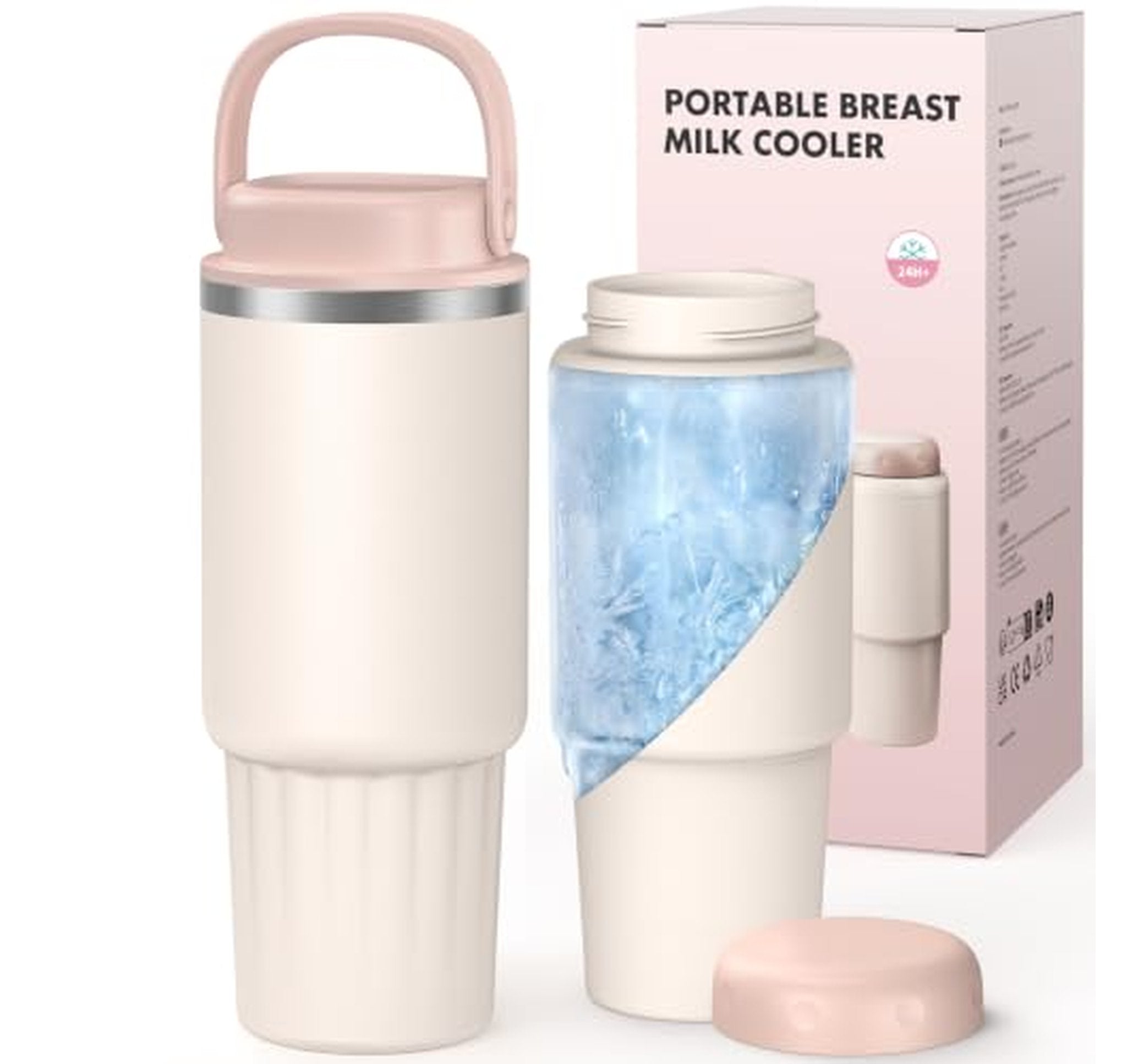 13oz Portable Breastmilk Cooler Bottle BPA-Free