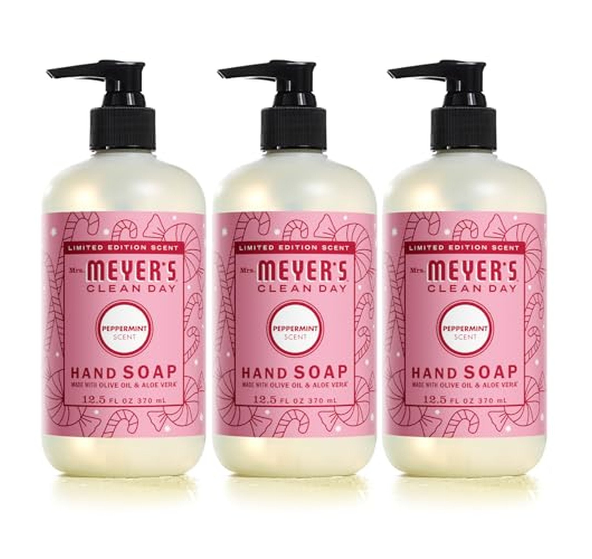 3 Pack Mrs. MEYER'S Liquid Hand Soap 12.5 oz