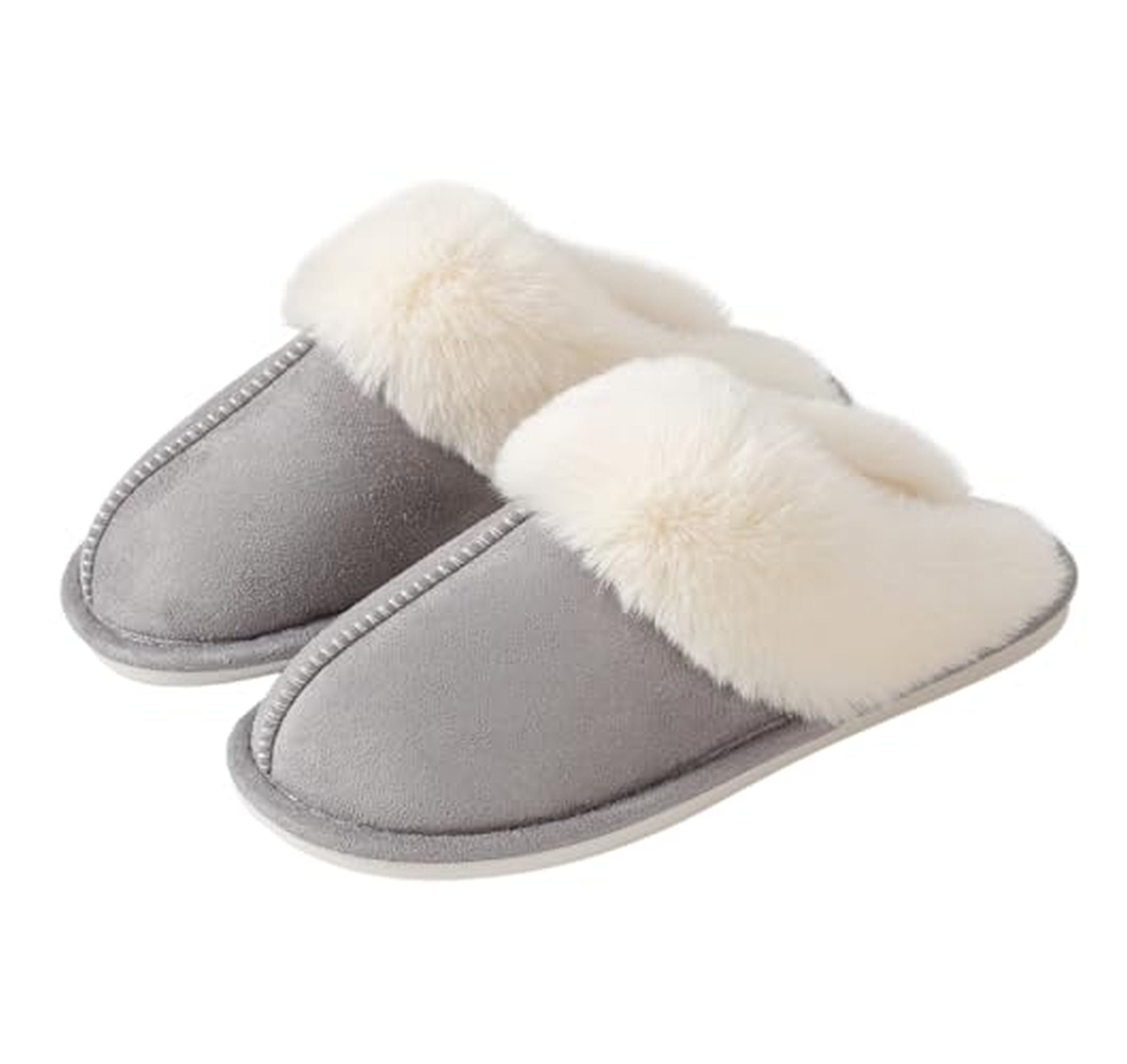 Fuzzy Warm Slip-On House Slippers