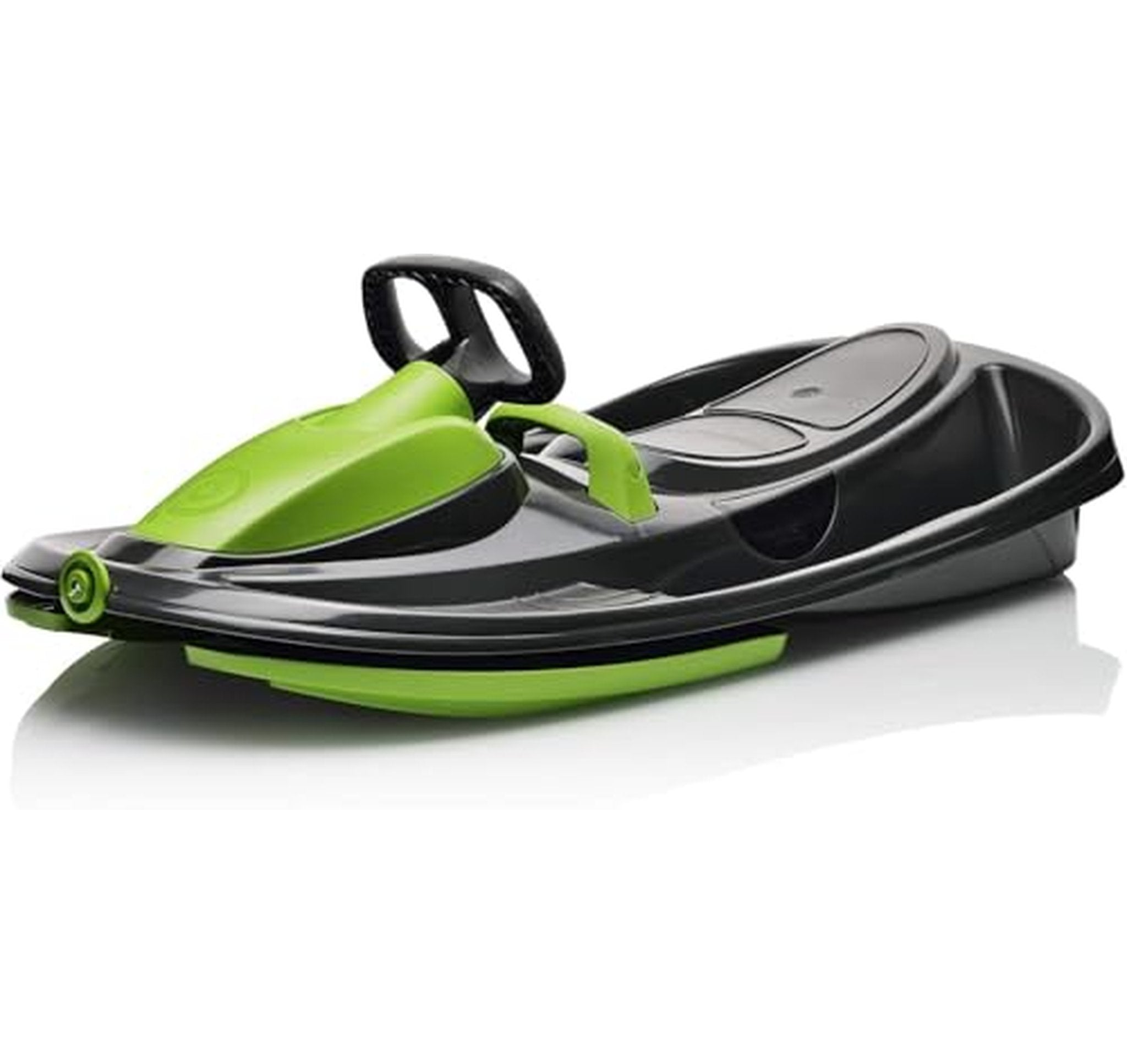 Steerable Plastic Snow Sled with Brake for Kids