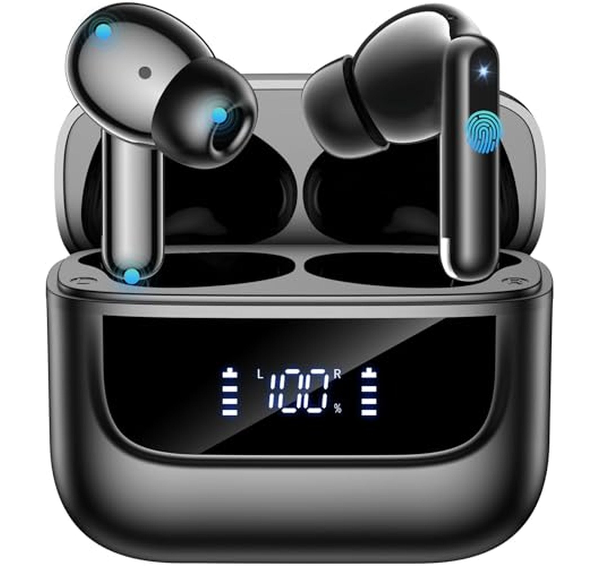 Bluetooth 5.4 Wireless Earbuds with Mic Noise Cancelling