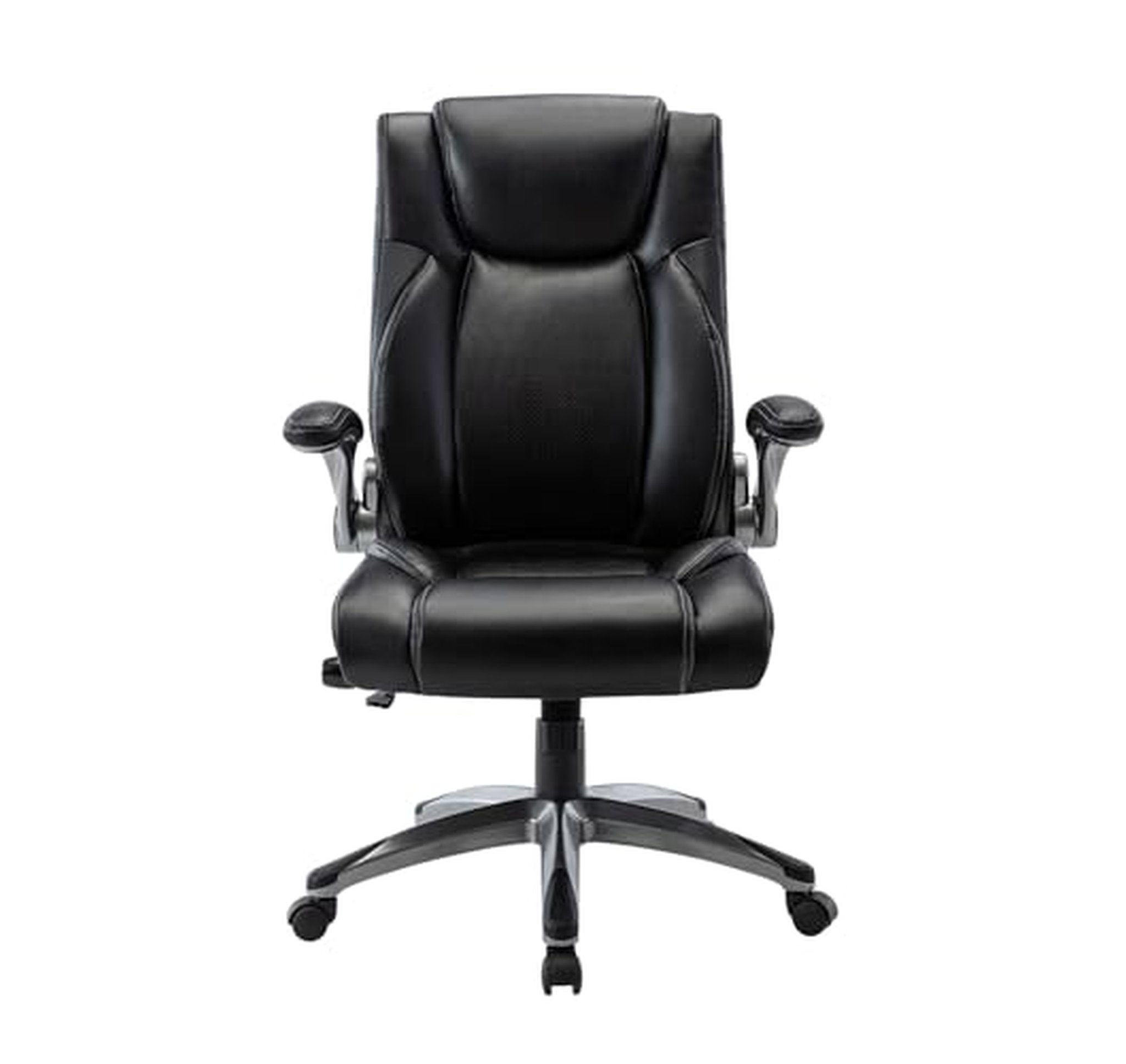 Ergonomic High Back Leather Office Chair with Lumbar