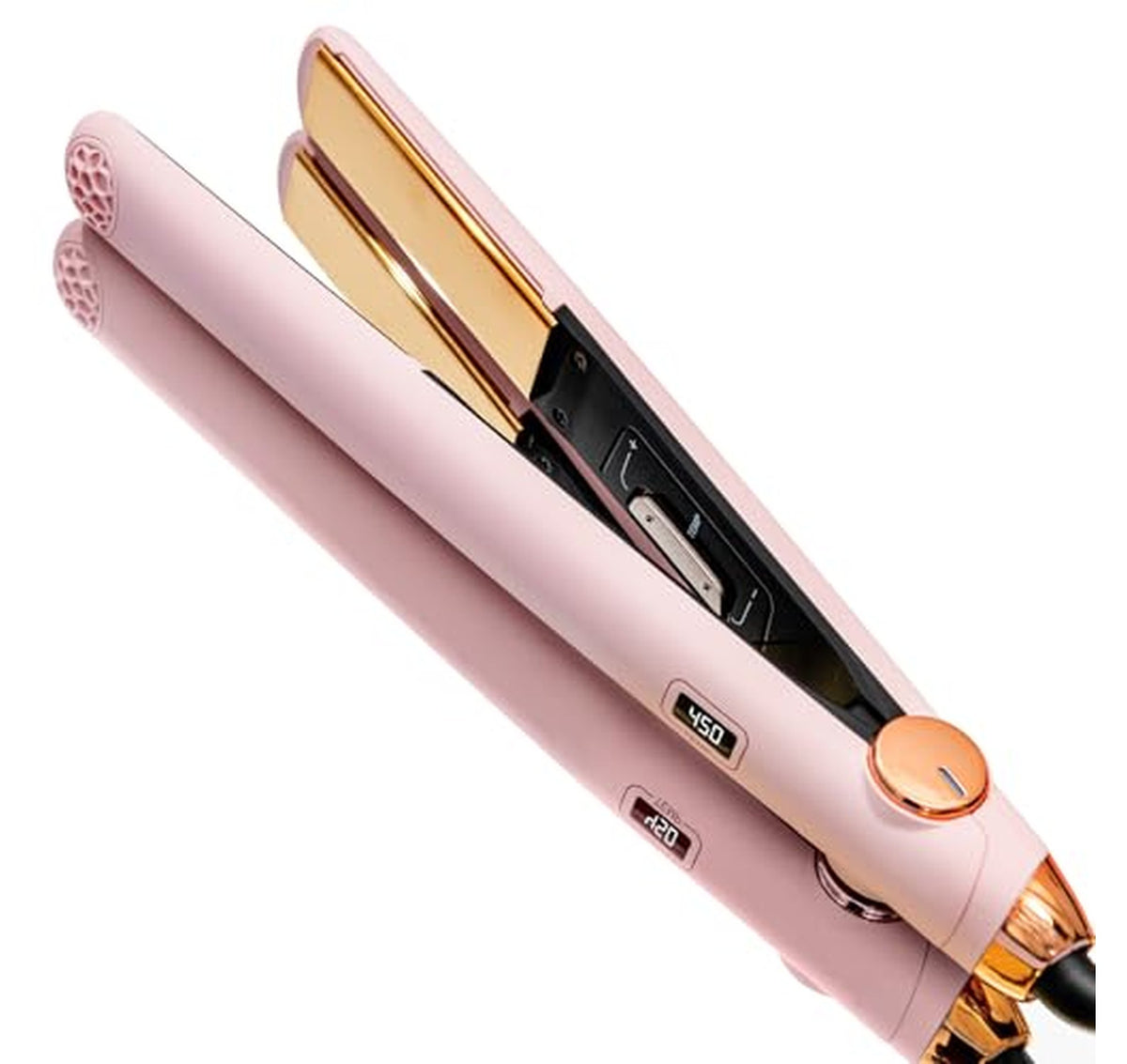 TYMO 1-Inch Titanium 2-in-1 Hair Straightener Curler