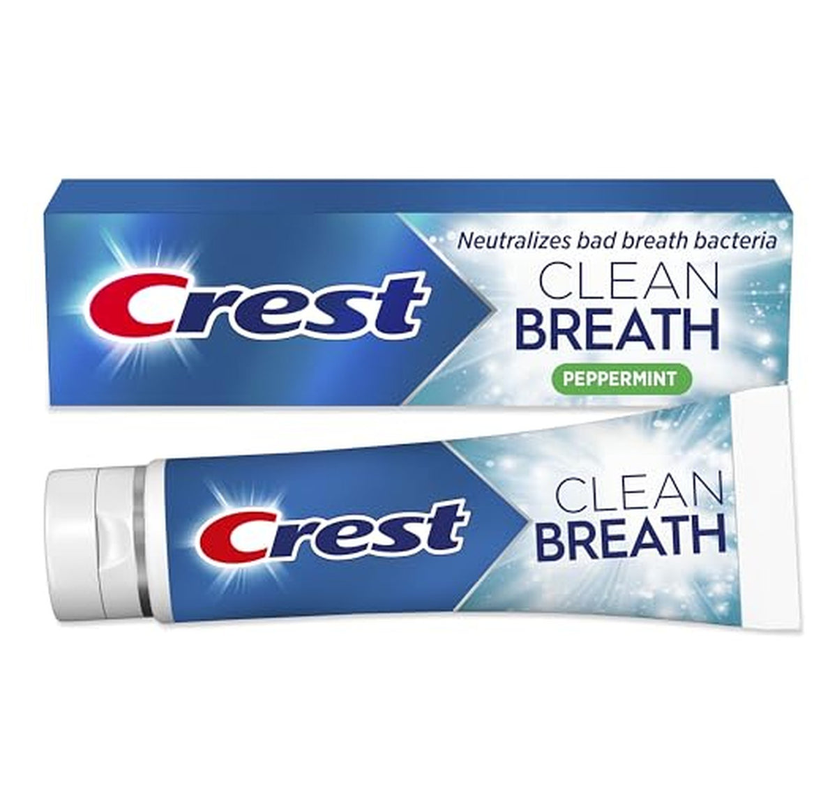 Crest Clean Breath Antibacterial Whitening Toothpaste 4.6oz